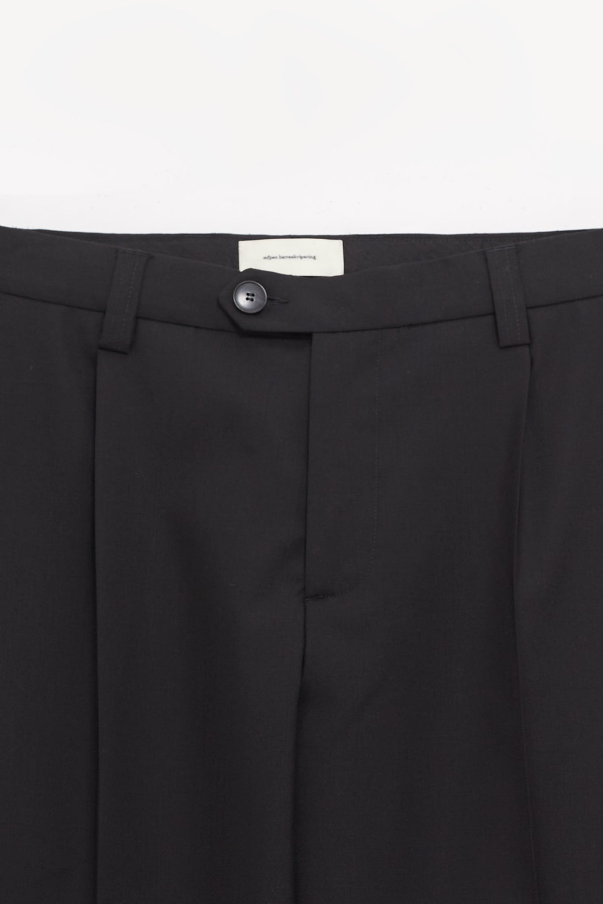 MFPEN BLACK TROPICAL WOOL SERVICE TROUSERS