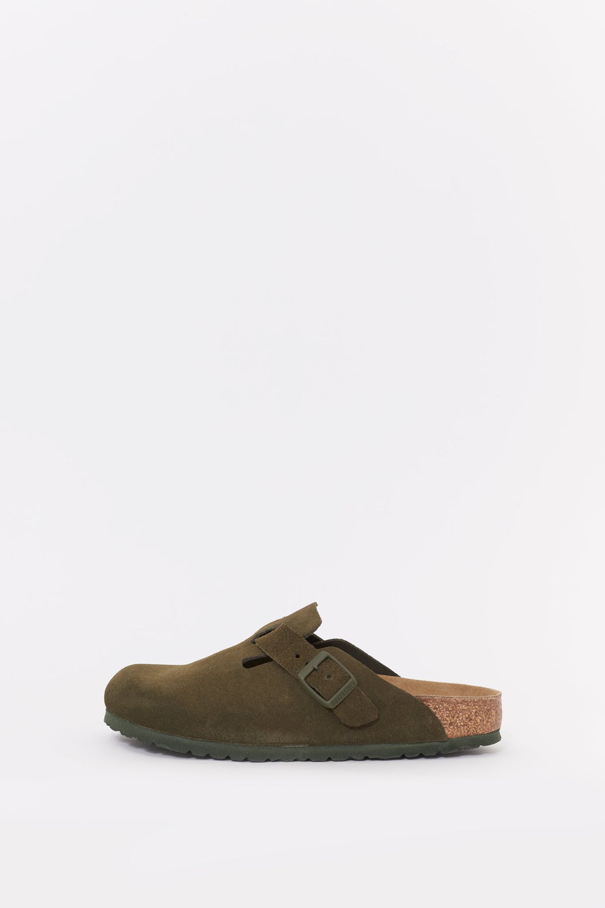 BIRKENSTOCK THYME BOSTON NARROW SUEDE LEATHER CLOGS