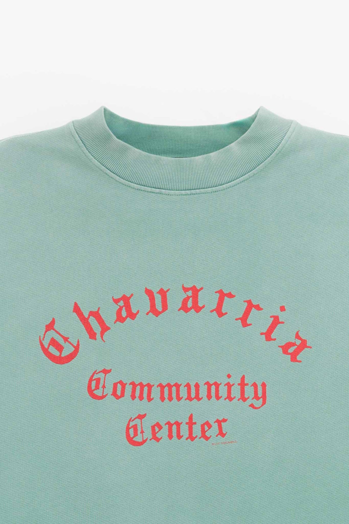 WILLY CHAVARRIA UNIFORM GREEN CHAVARRIA COMMUNITY CENTER STANDARD SWEATSHIRT