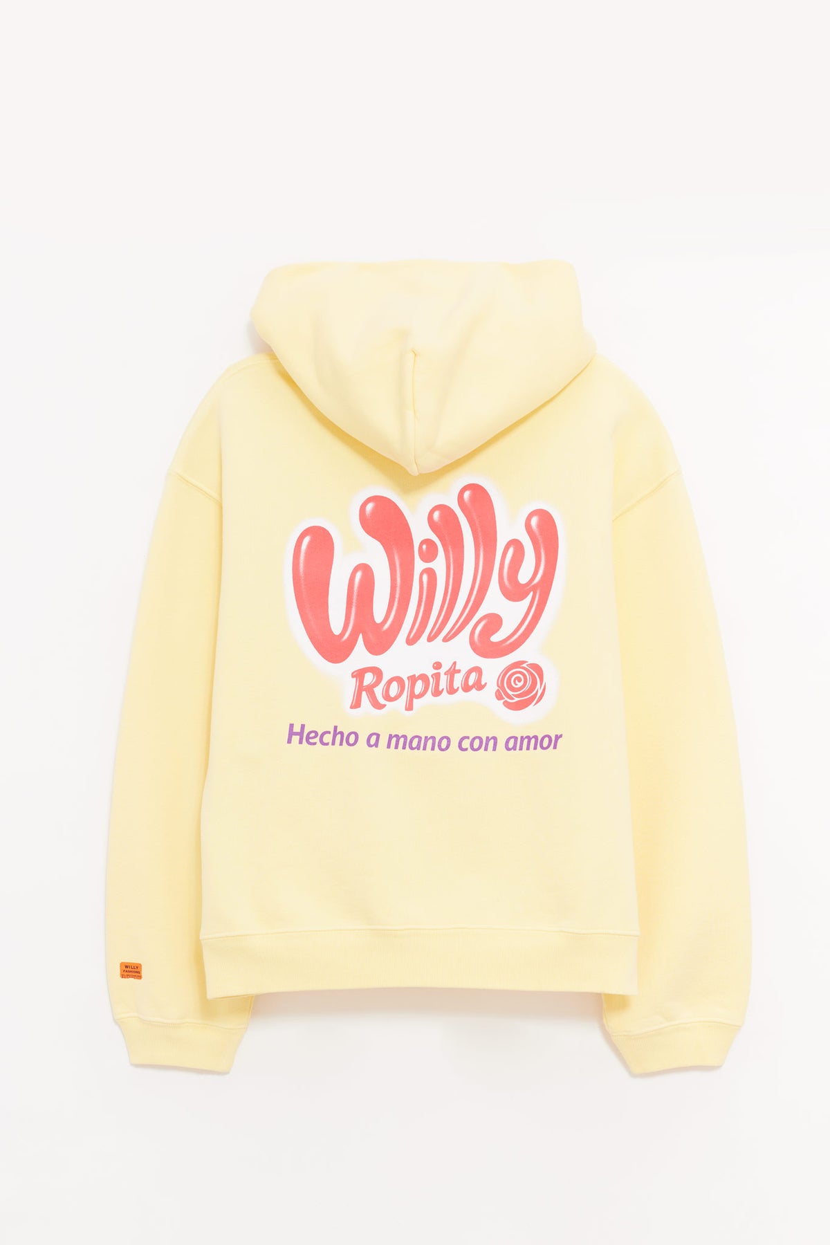 WILLY CHAVARRIA BUTTER WILLY ROPITA SHRUNKEN ZIP UP HOODIE