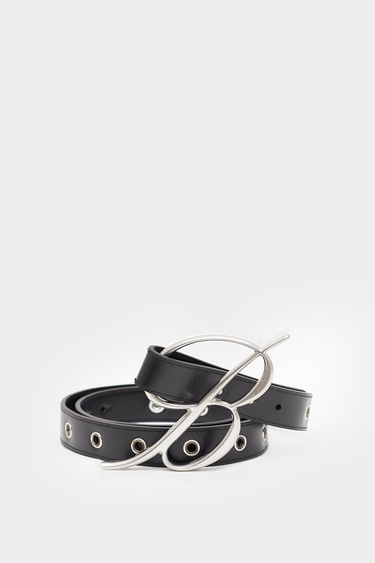 BLUMARINE BLACK PATENT LEATHER BELT