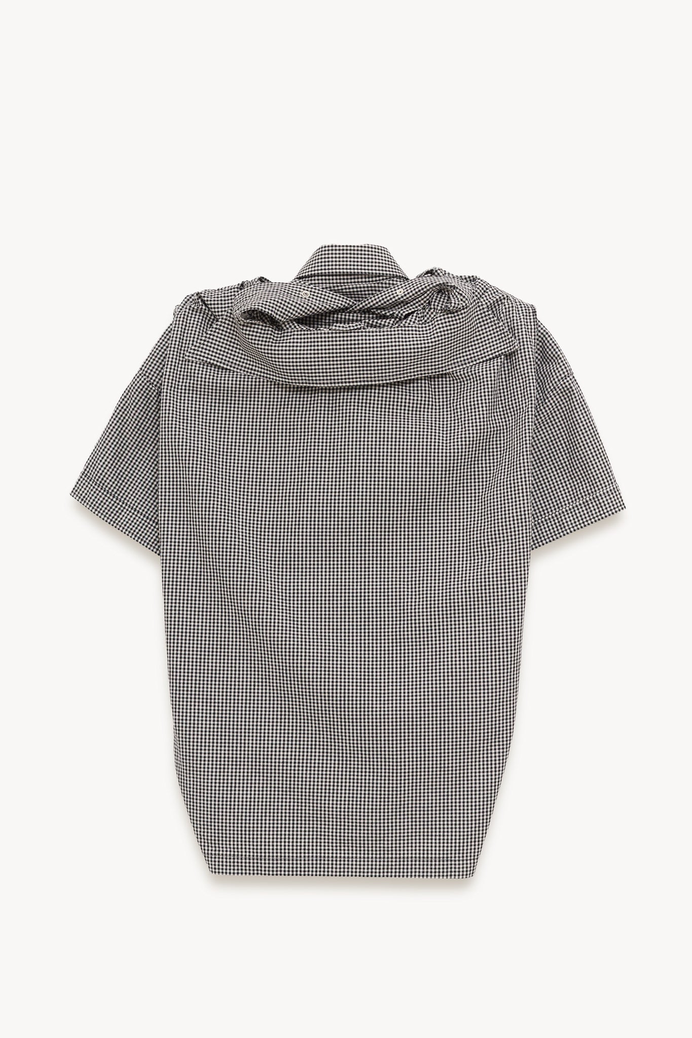 MAISON MIHARA YASUHIRO GREY SHAWL LAYERED SHIRT