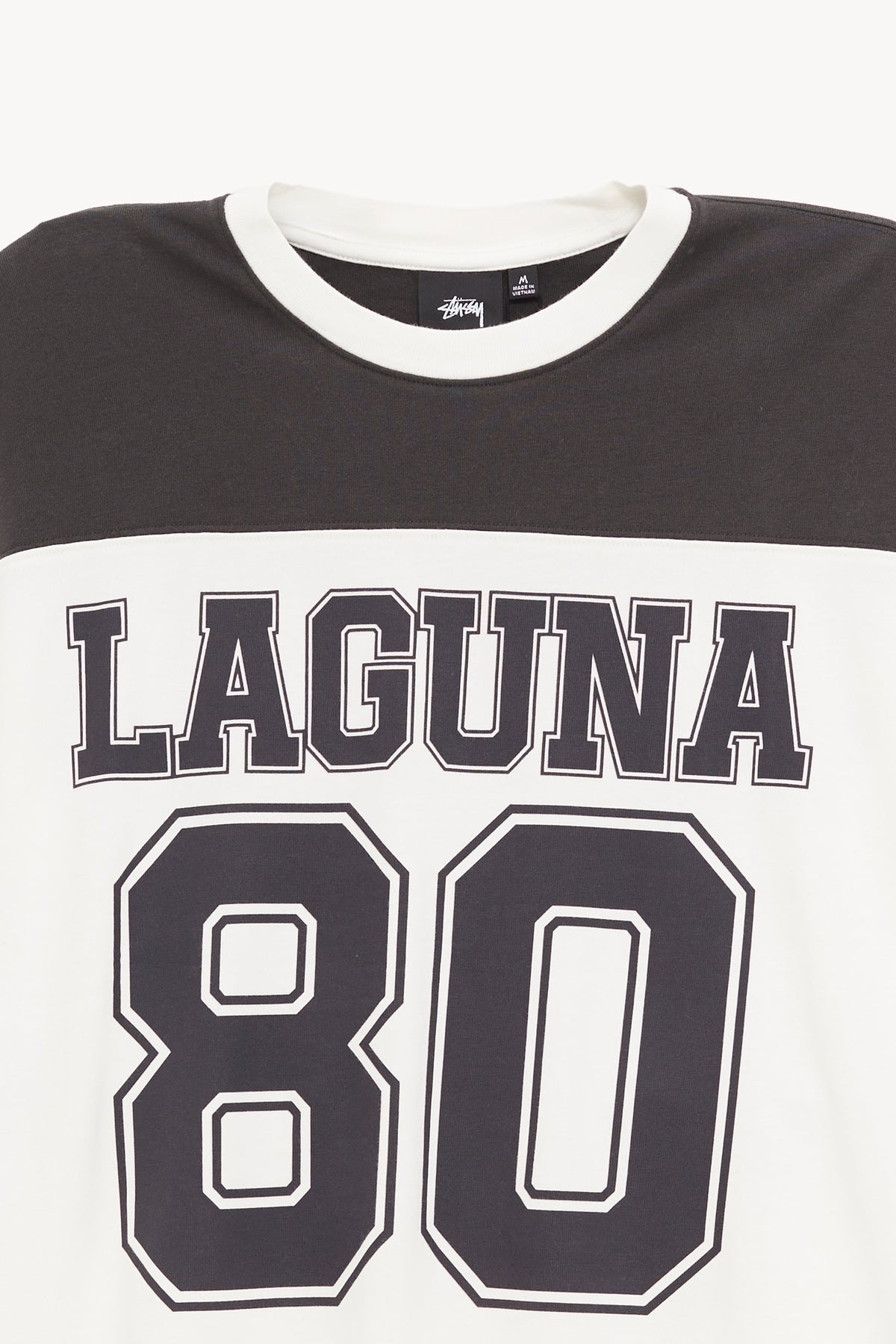 STUSSY STUSSY BLACK WHITE LAGUNA T SHIRT
