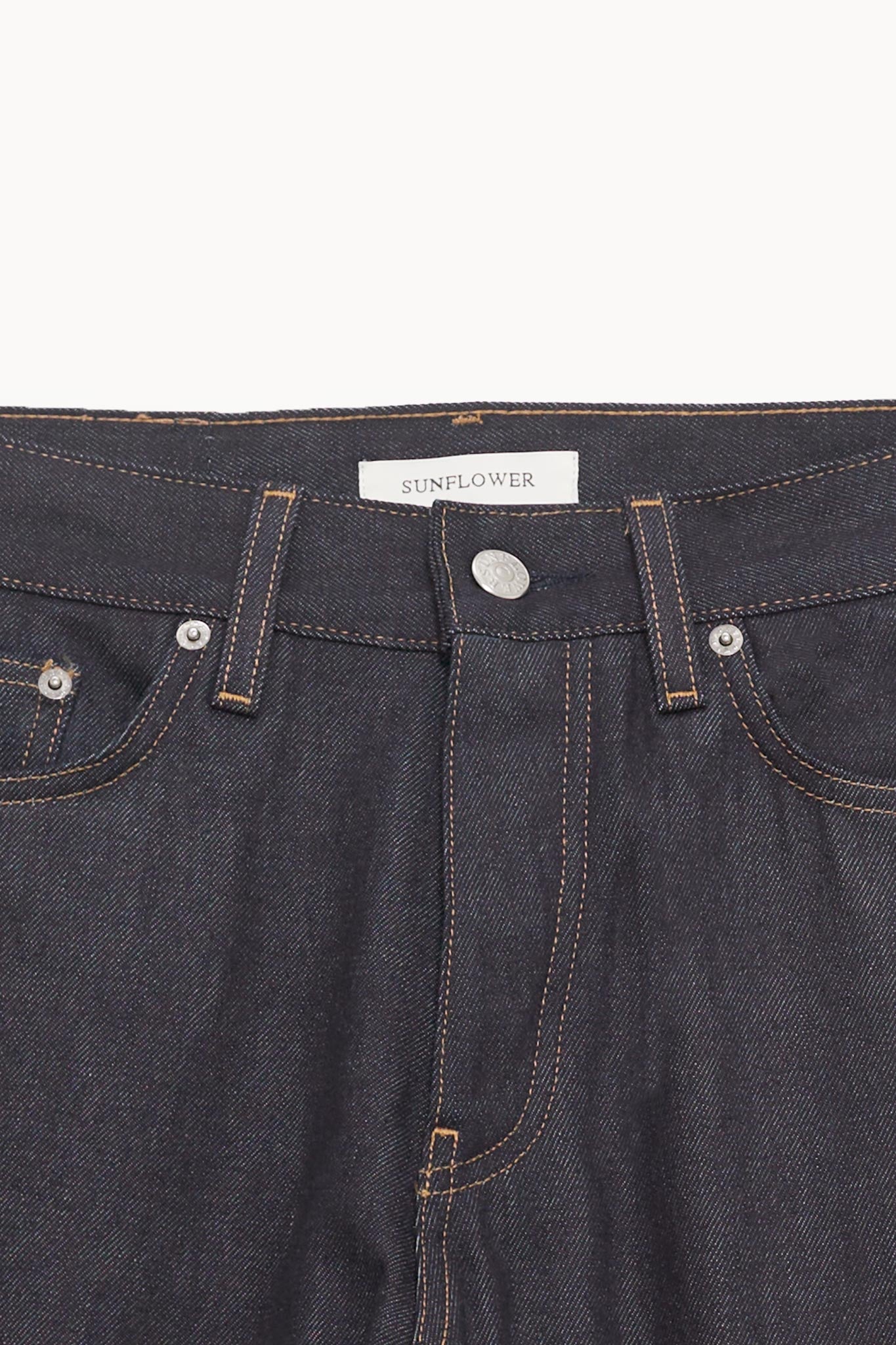 SUNFLOWER BLUE LOOSE RAW SELVEDGE DENIM