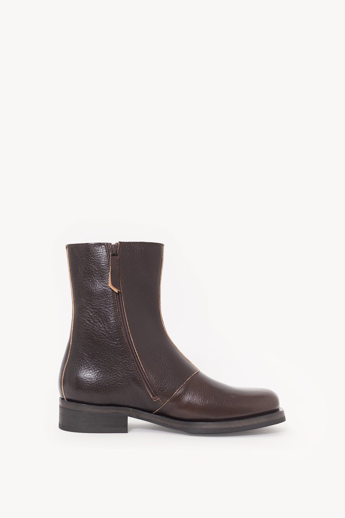 OUR LEGACY DEEP AMERICANO LEATHER CAMION BOOTS