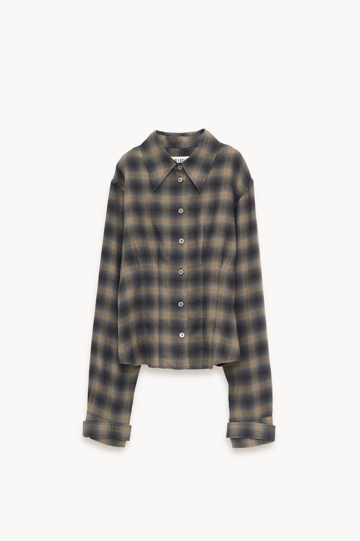 OUR LEGACY YUKON CHECK WOOLTON ENVELOP SHIRT