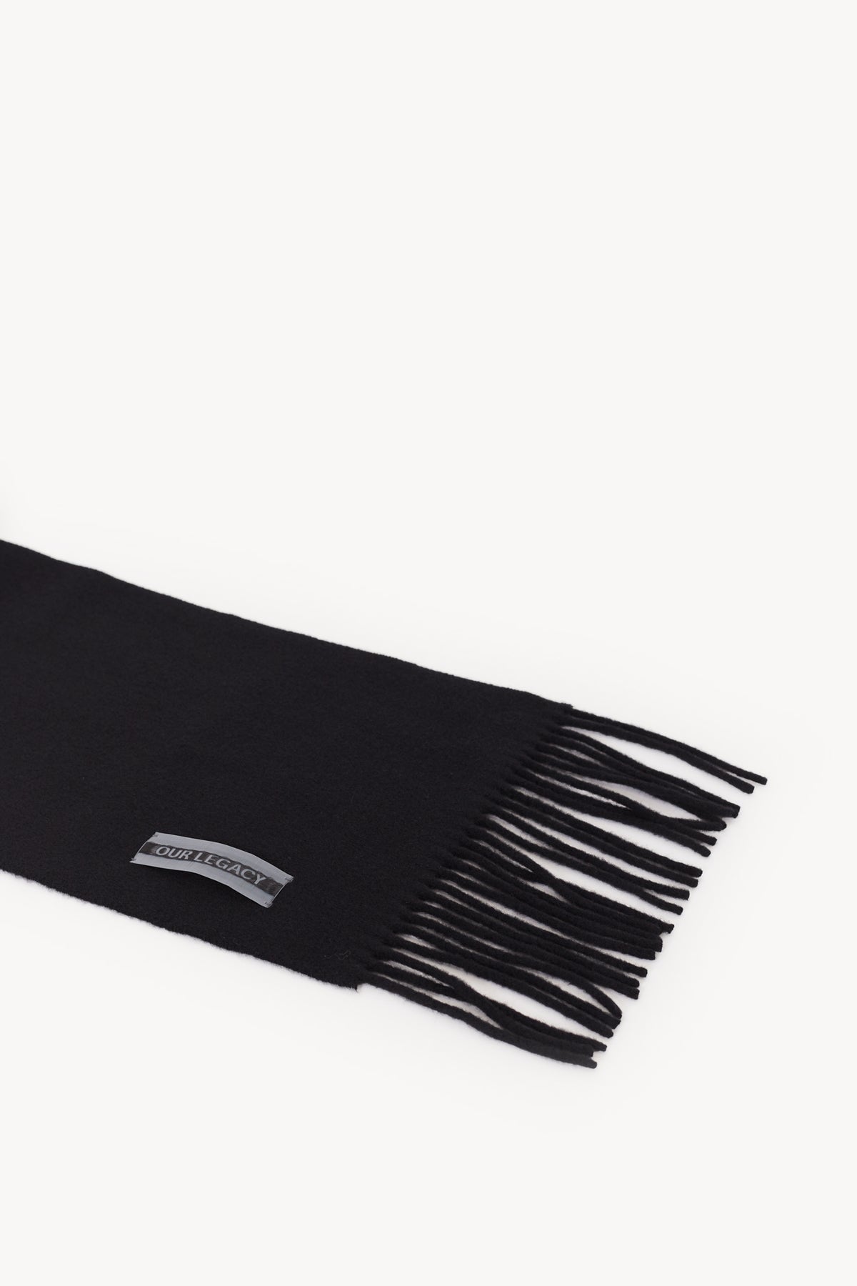 OUR LEGACY BLACK DOUBLE ESTATE SCARF