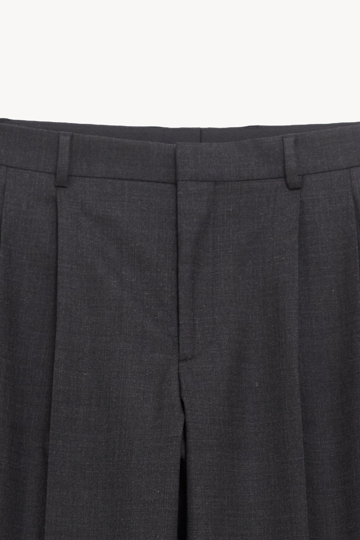 SUNFLOWER ANTRACITE WIDE PLEATED TROUSER