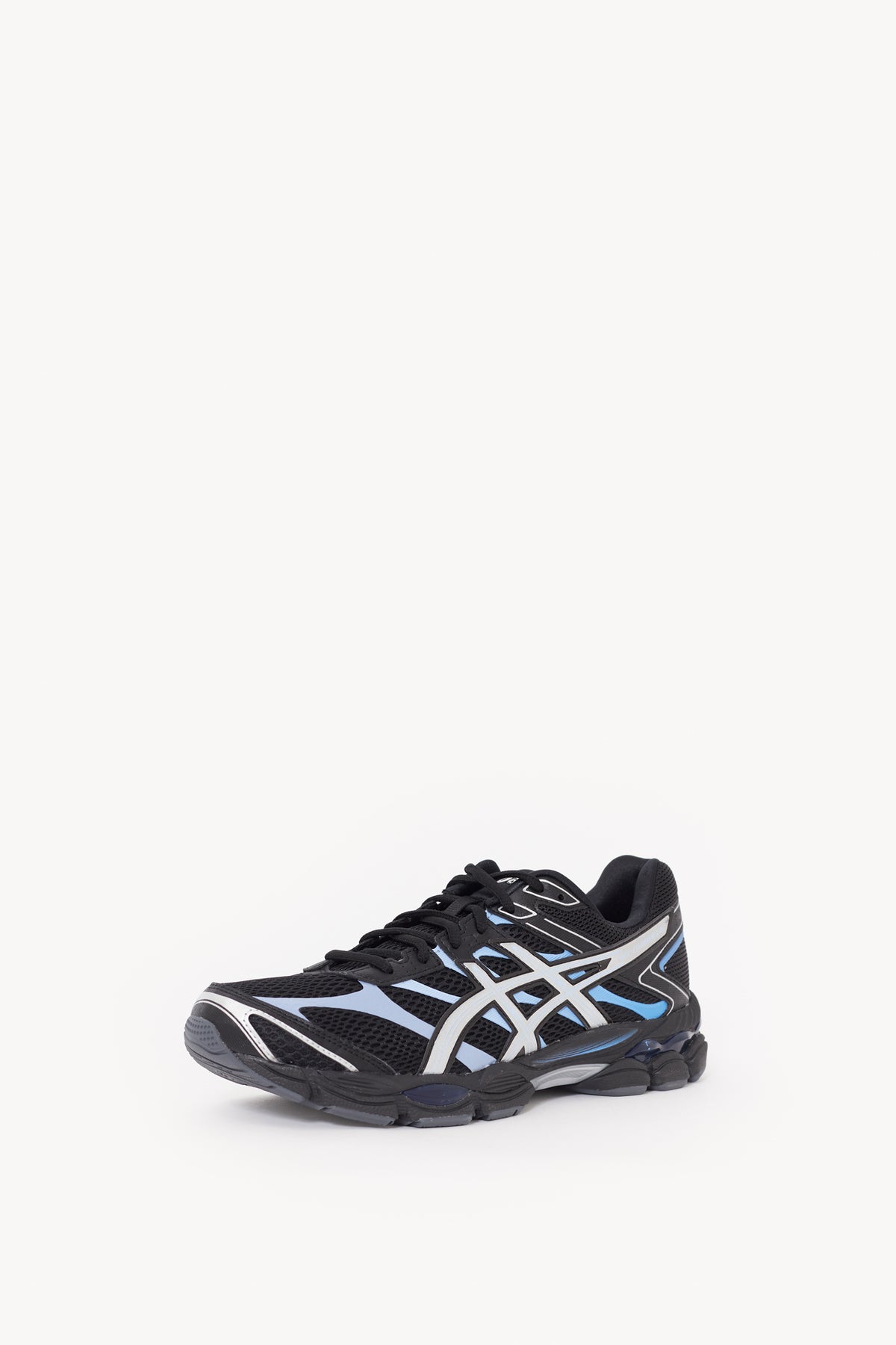 ASICS BLACK PURE SILVER GEL CUMULUS 16 SNEAKERS