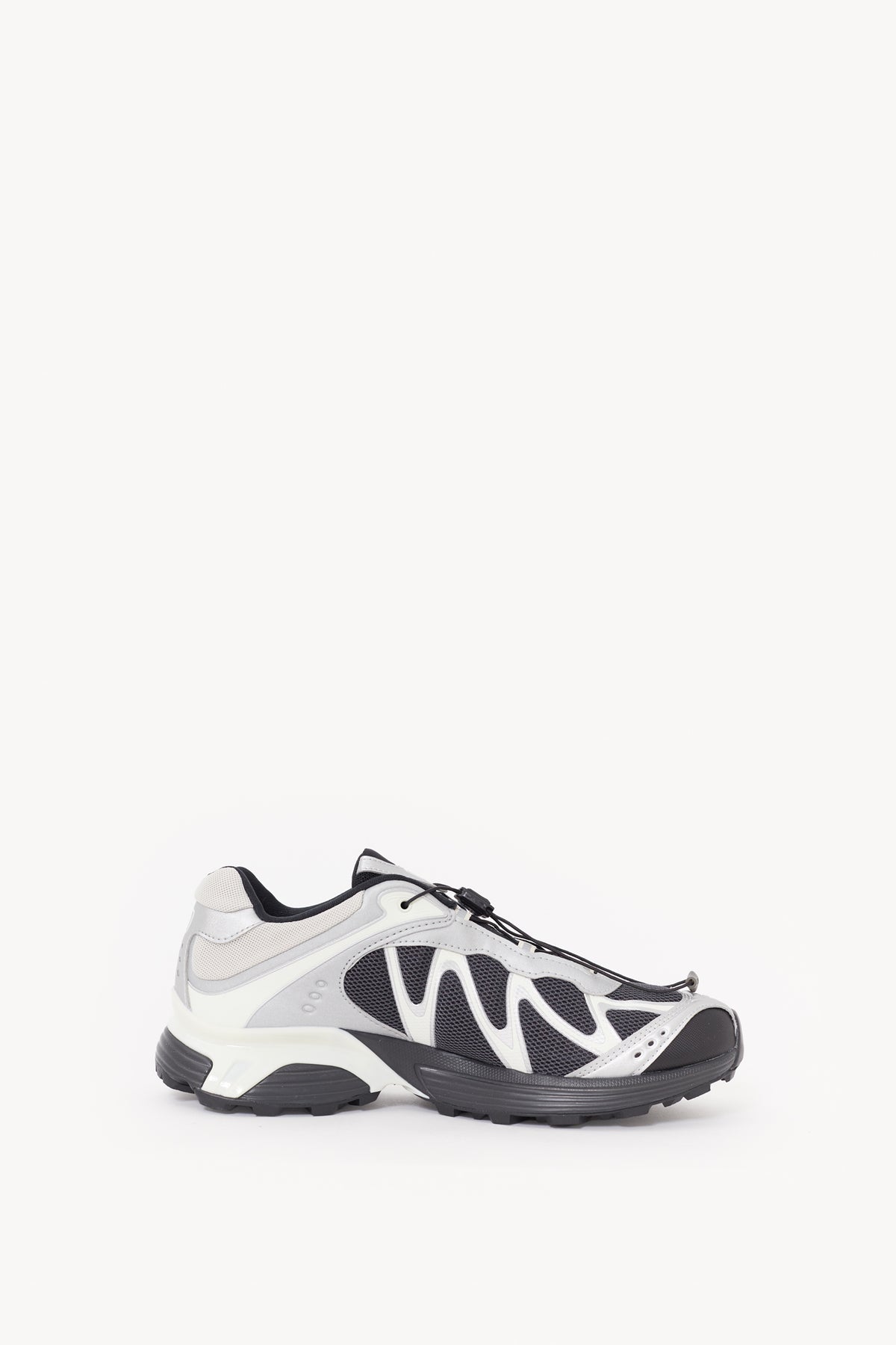 SALOMON BLACK SILVER XT WHISPER SNEAKERS