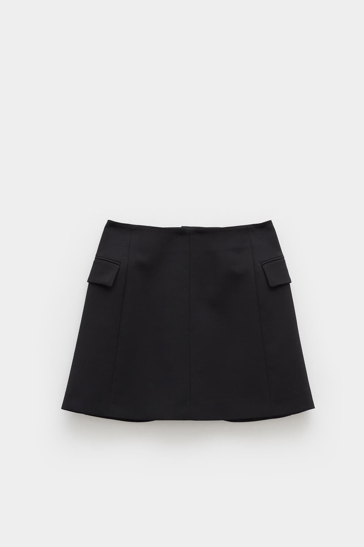 LANVIN BLACK SHORT TAILORED SKIRT