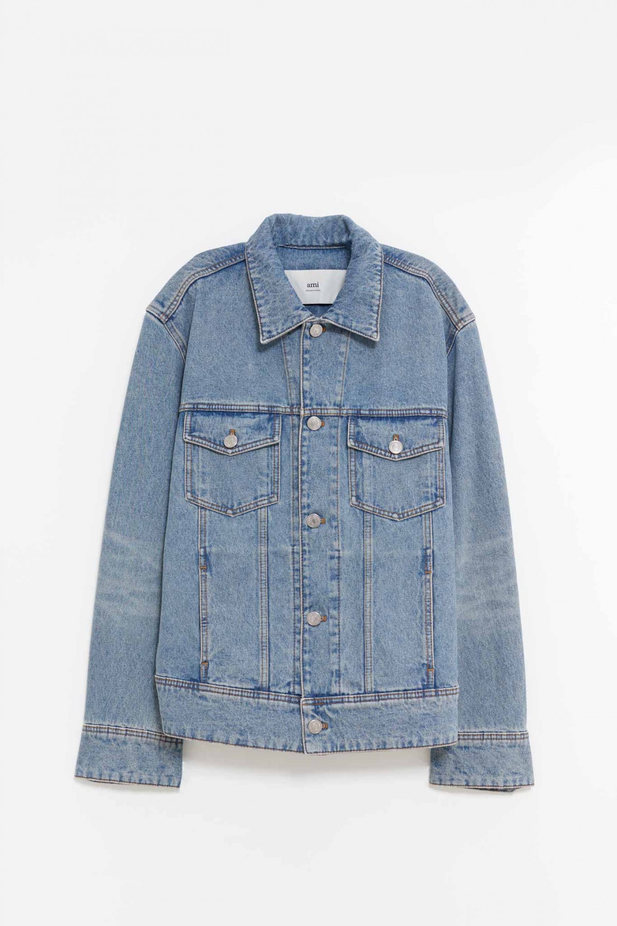 AMI USED BLUE PARIS TRUCKER JACKET IAMNUE