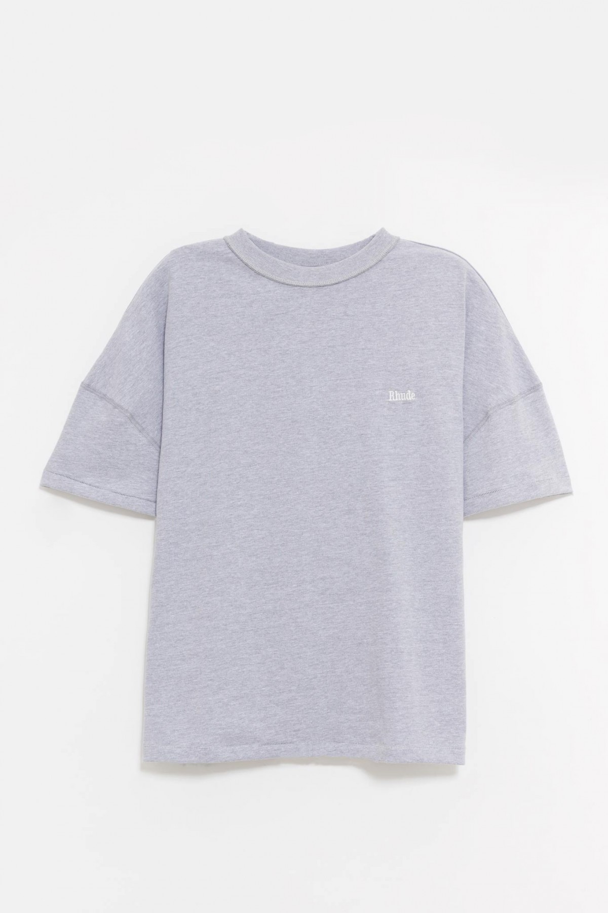 RHUDE HEATHER GRAY CLASSIQUE REVERSE T-SHIRT IAMNUE