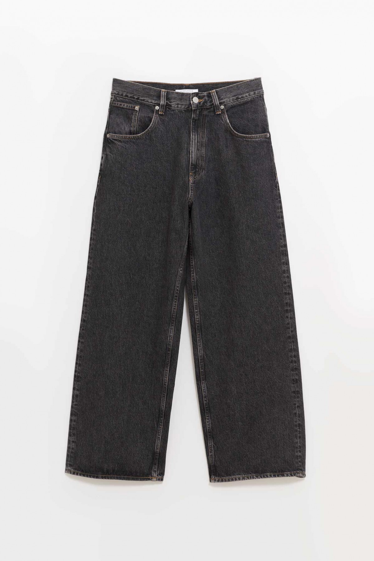 SUNFLOWER BLACK STONE SUPER WIDE JEANS IAMNUE