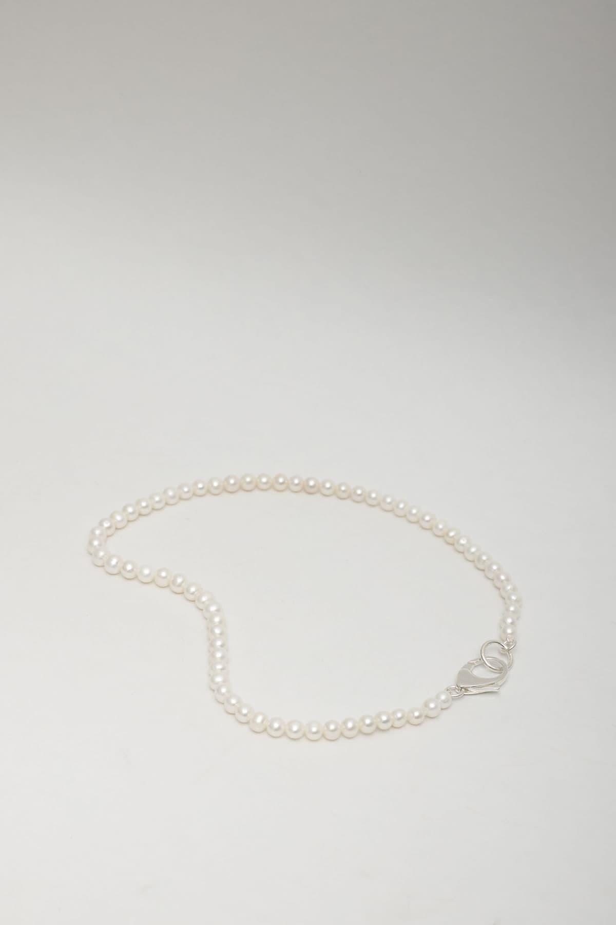 HATTON LABS STERLING SILVER WHITE PEARL LOBSTER CHAIN IAMNUE