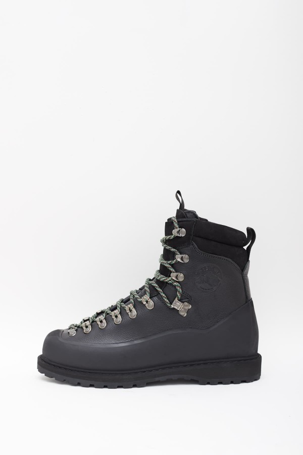 DIEMME BLACK LEATHER EVEREST BOOTS IAMNUE