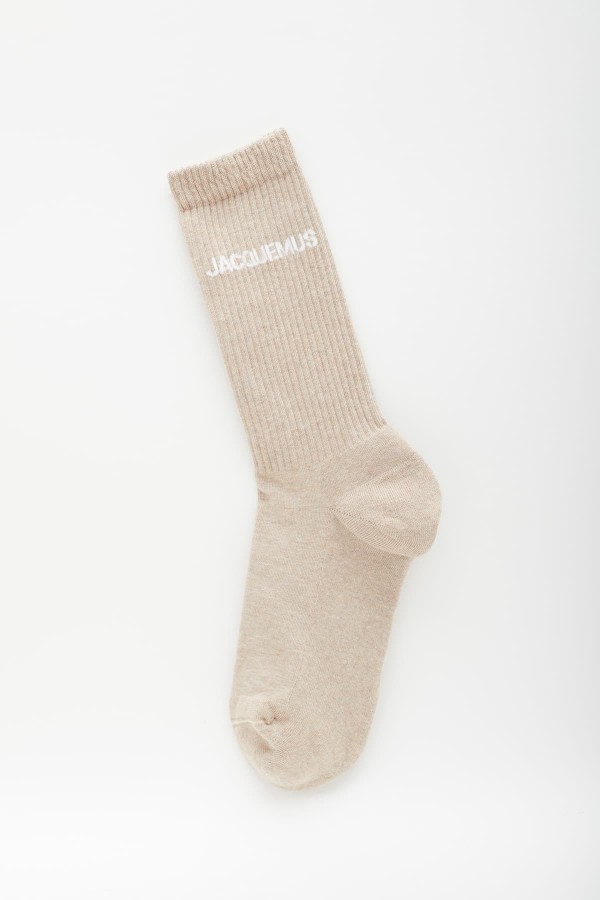 JACQUEMUS LIGHT BEIGE JACQUEMUS SOCKS IAMNUE