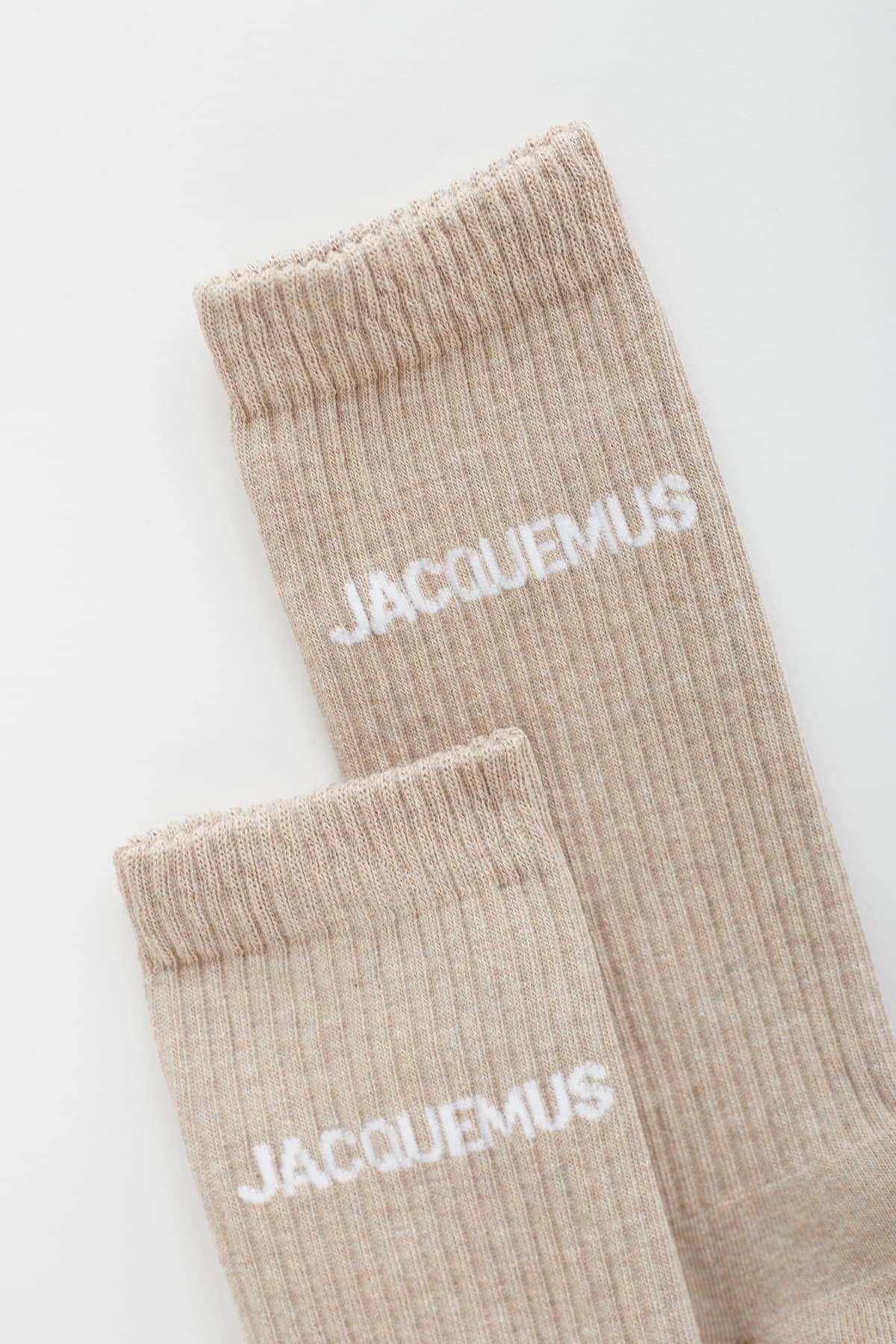 JACQUEMUS LIGHT BEIGE JACQUEMUS SOCKS IAMNUE