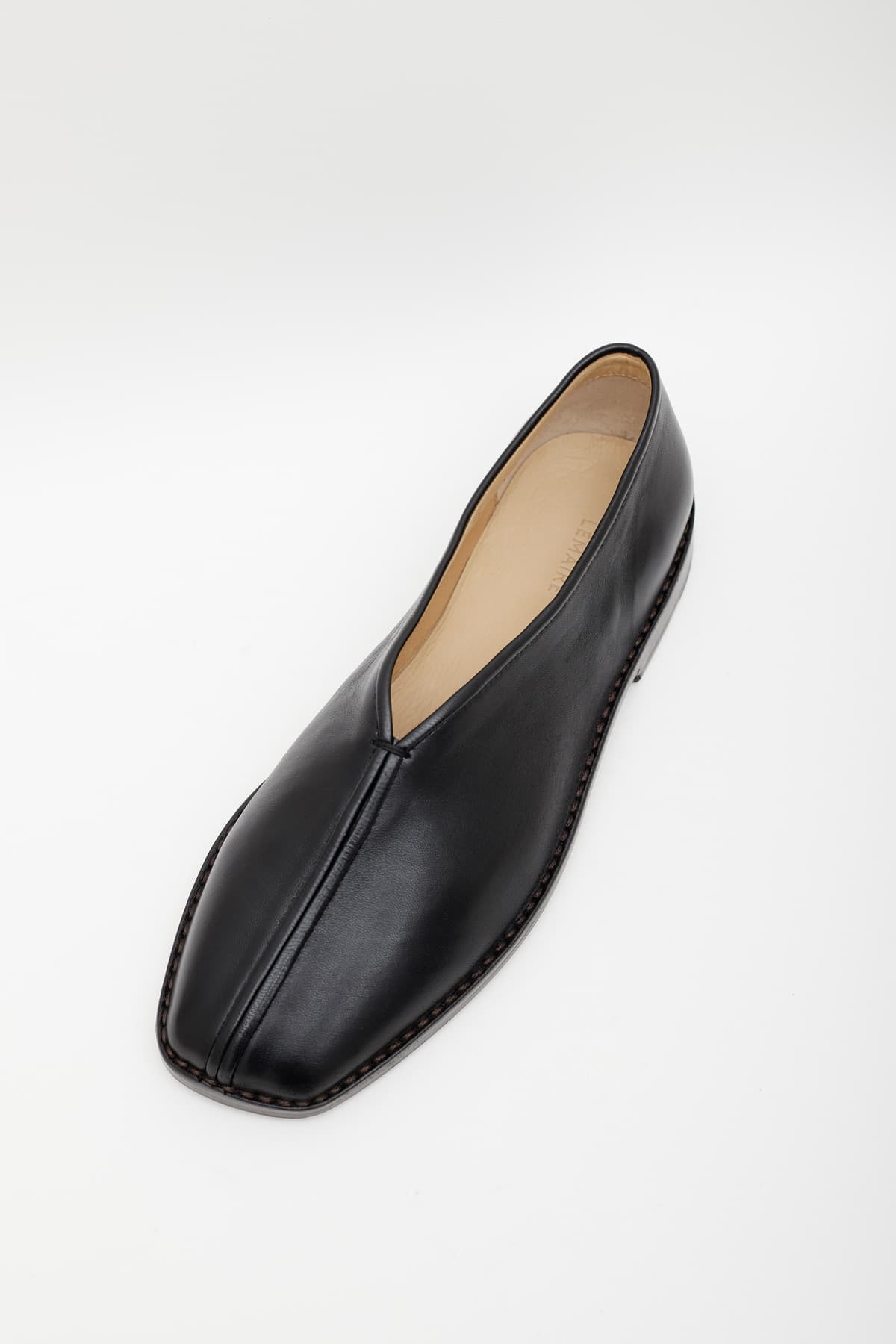 LEMAIRE FLAT PIPED SLIP FLAT PIPED SLIPPERS IAMNUE