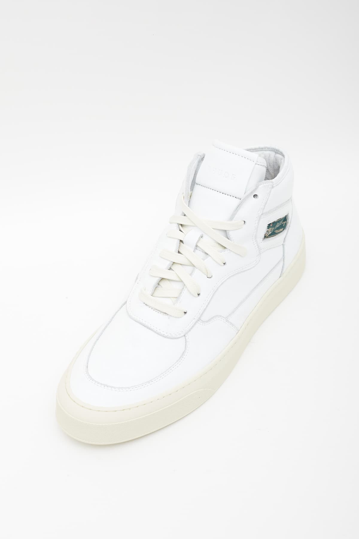 RHUDE WHITE CABRIOLETS HI SNEAKERS IAMNUE