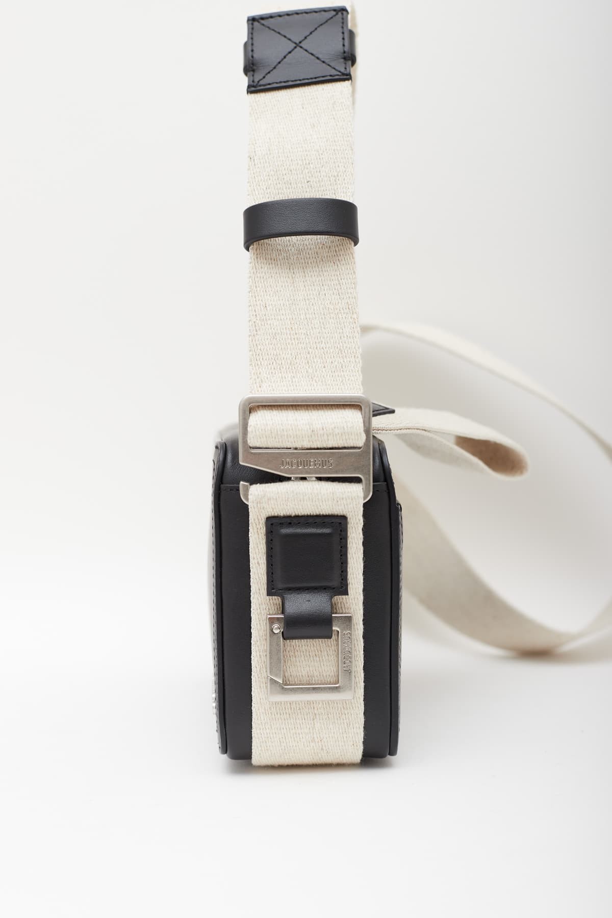 JACQUEMUS BLACK LE CUERDA HORIZONTAL BAG IAMNUE