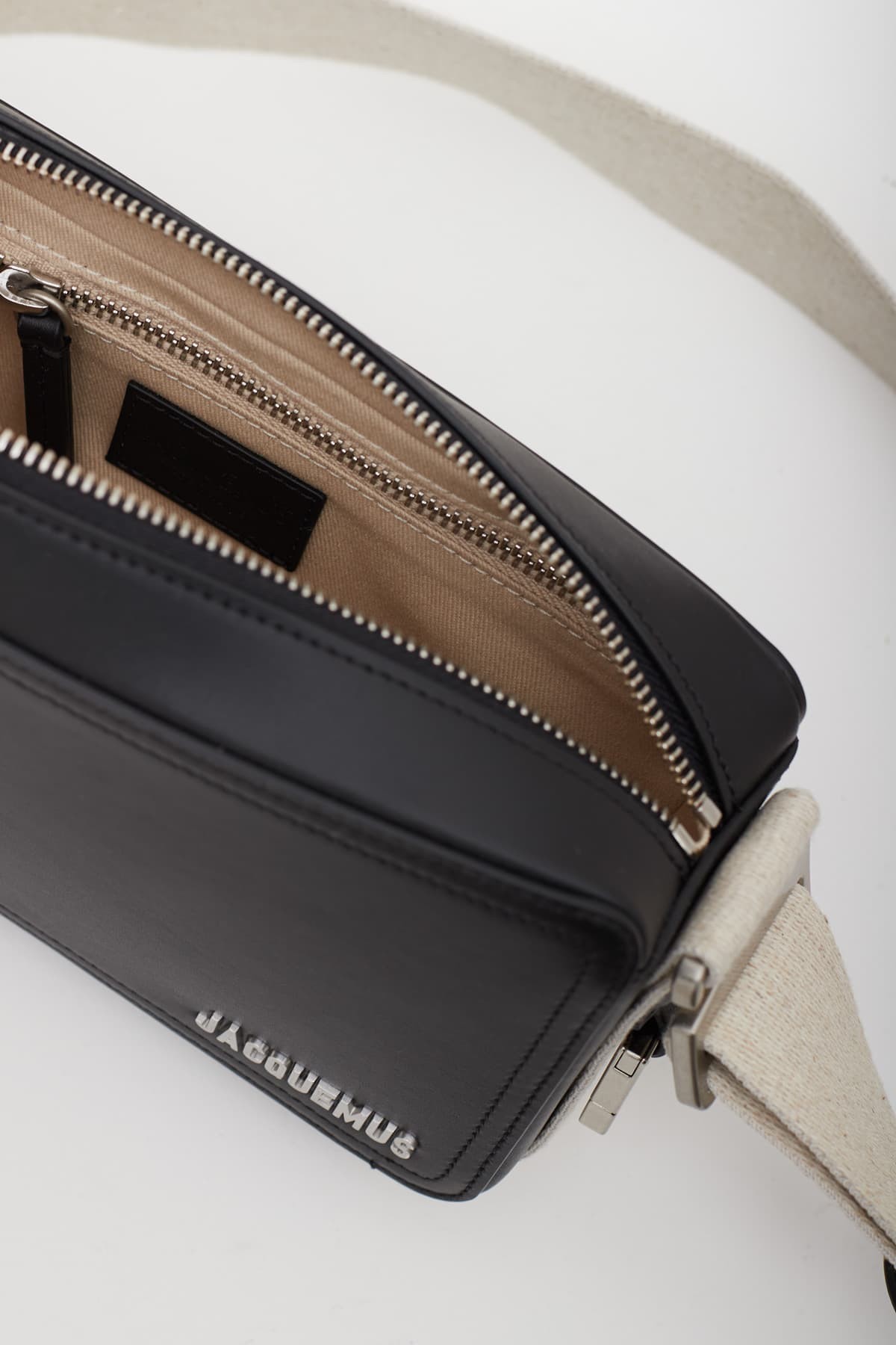JACQUEMUS BLACK LE CUERDA HORIZONTAL BAG IAMNUE