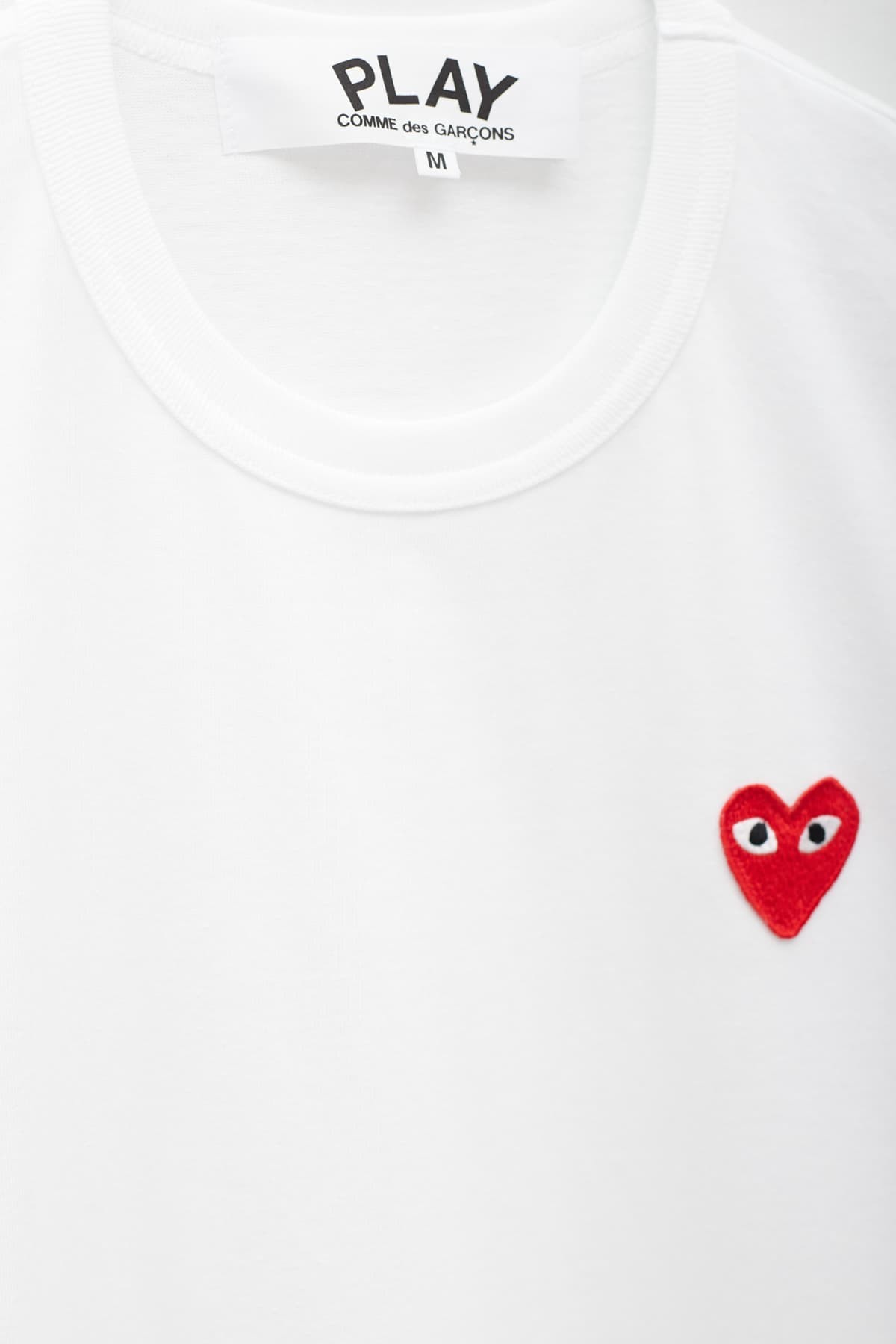 COMME DES GARCONS PLAY WHITE P1T108 T-SHIRT IAMNUE