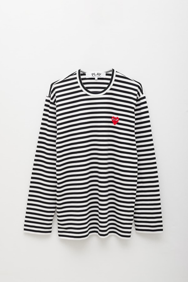 COMME DES GARCONS PLAY BLACK STRIPES P1T164 LS T-SHIRT IAMNUE