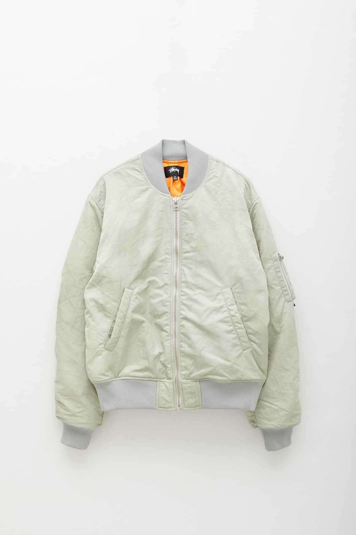 STUSSY STONE DYED NYLON BOMBER IAMNUE