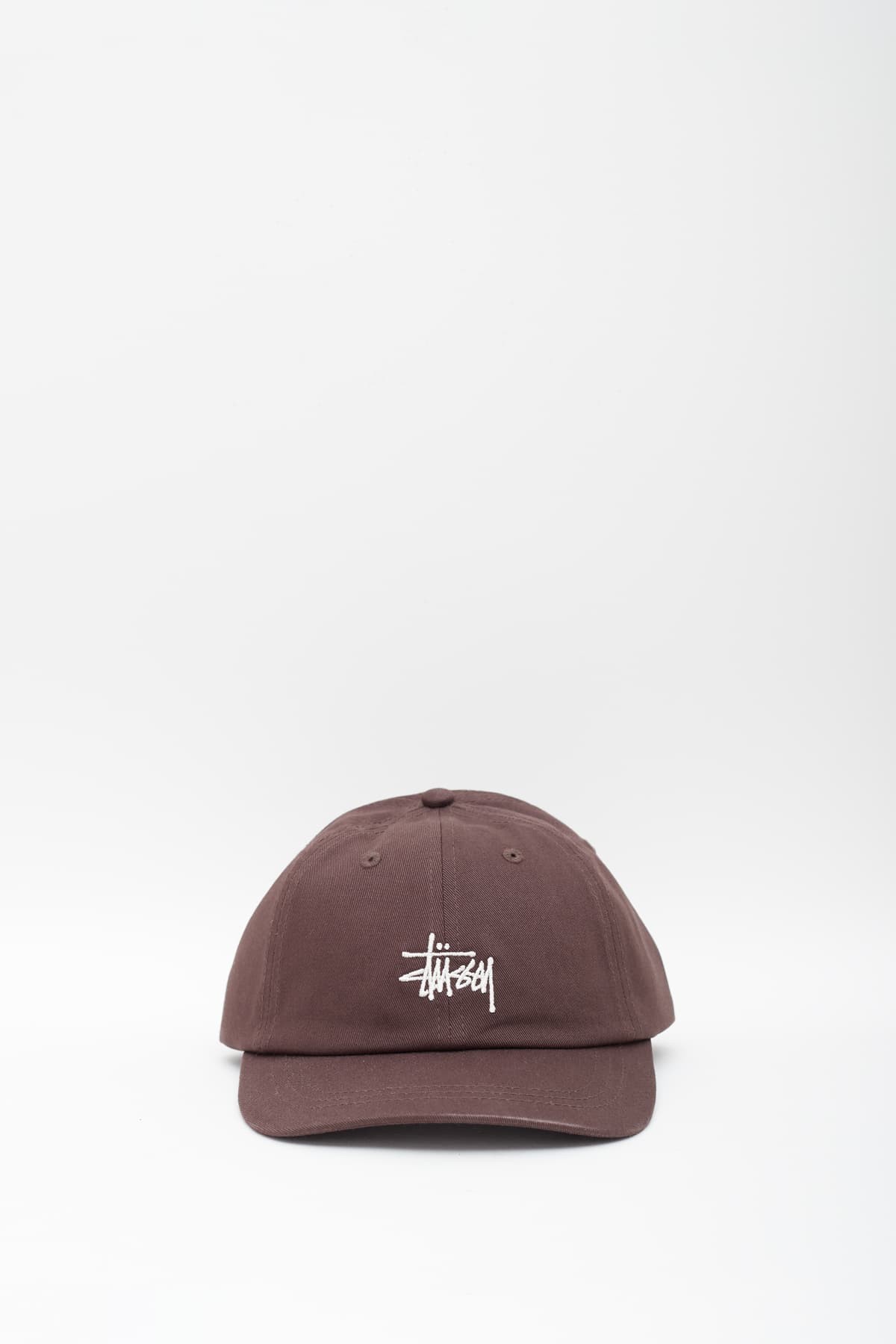 STUSSY BROWN BASIC STOCK LOW PRO CAP IAMNUE