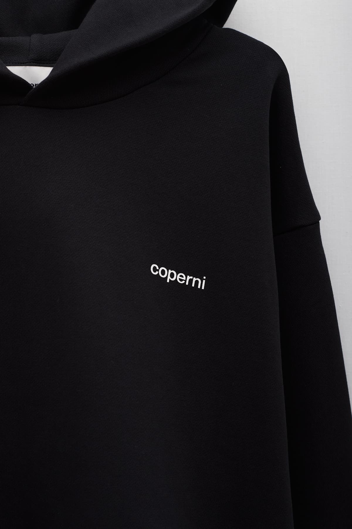 COPERNI BLACK LOGO HOODIE IAMNUE