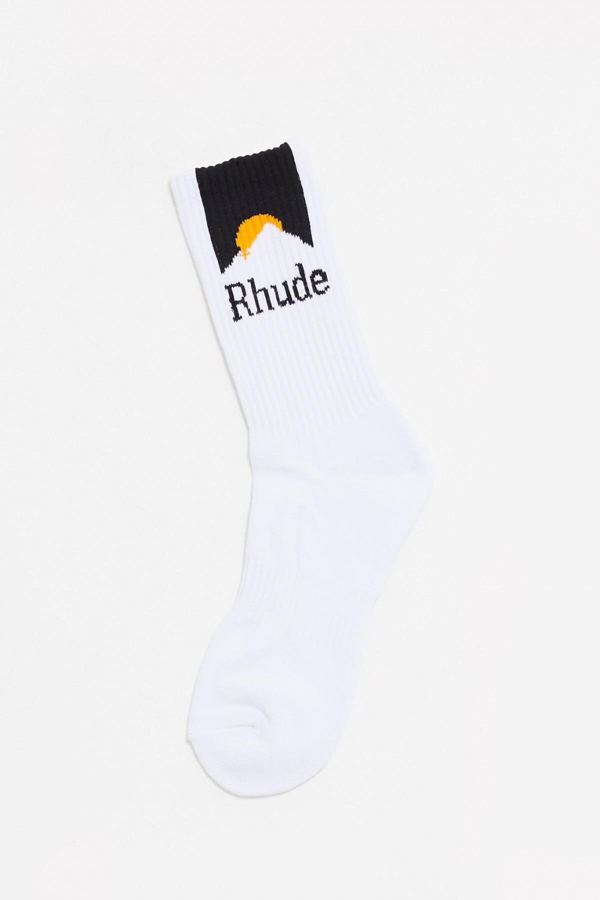 RHUDE WHITE MOONLIGHT SPORT SOCKS IAMNUE