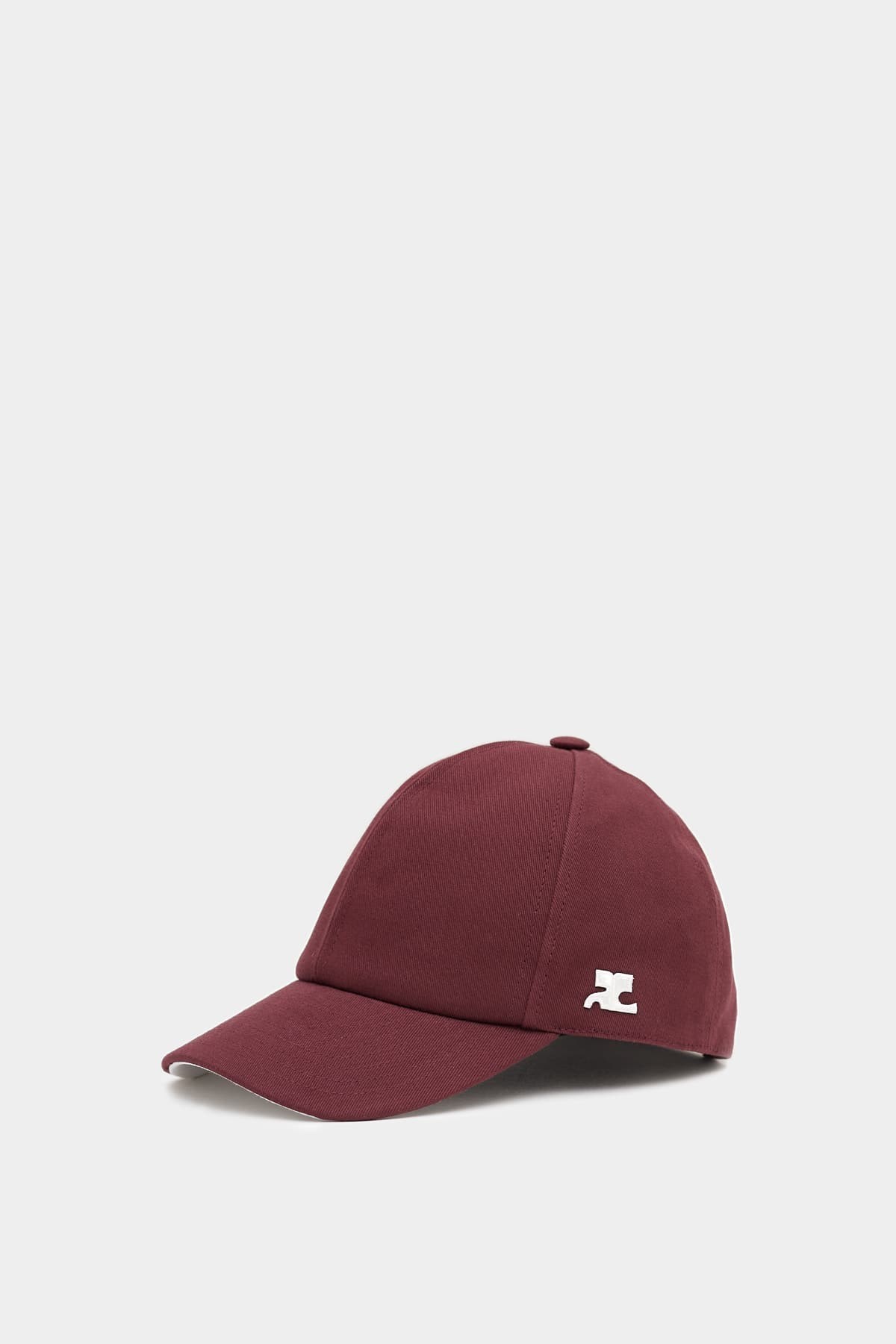 COURREGES BURGUNDY SIGNATURE CAP IAMNUE