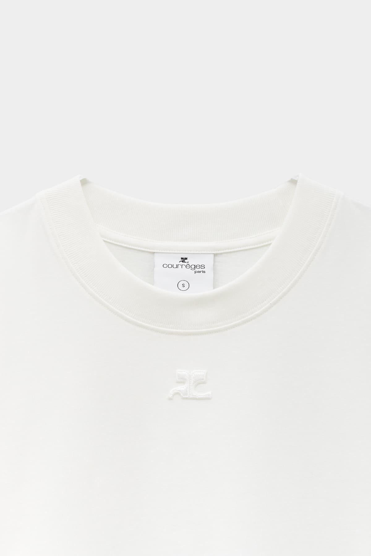 COURREGES HERITAGE WHITE AC STRAIGHT DRY T-SHIRT IAMNUE
