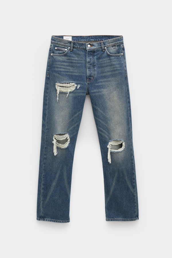 RHUDE INDIGO BOXER DENIM TROUSER IAMNUE