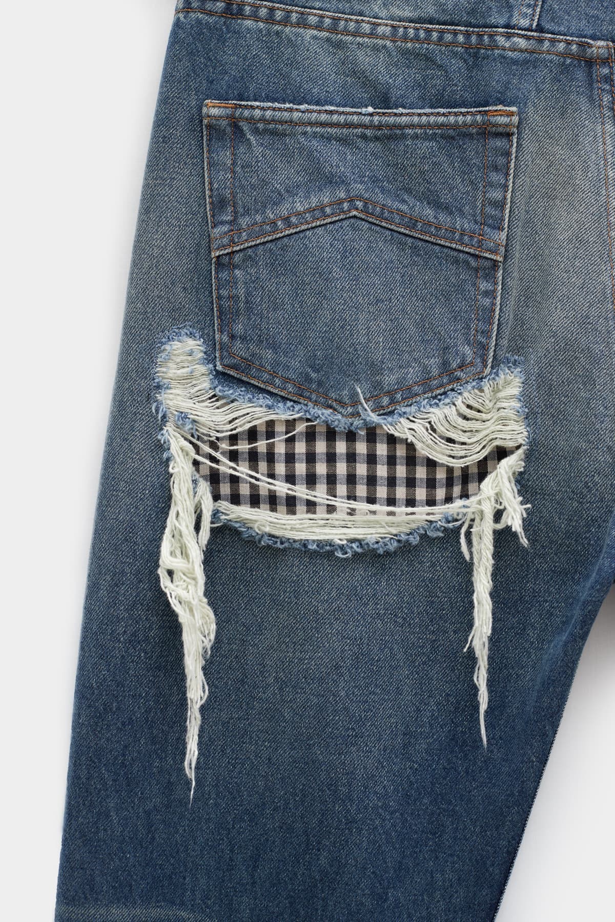 RHUDE INDIGO BOXER DENIM TROUSER IAMNUE