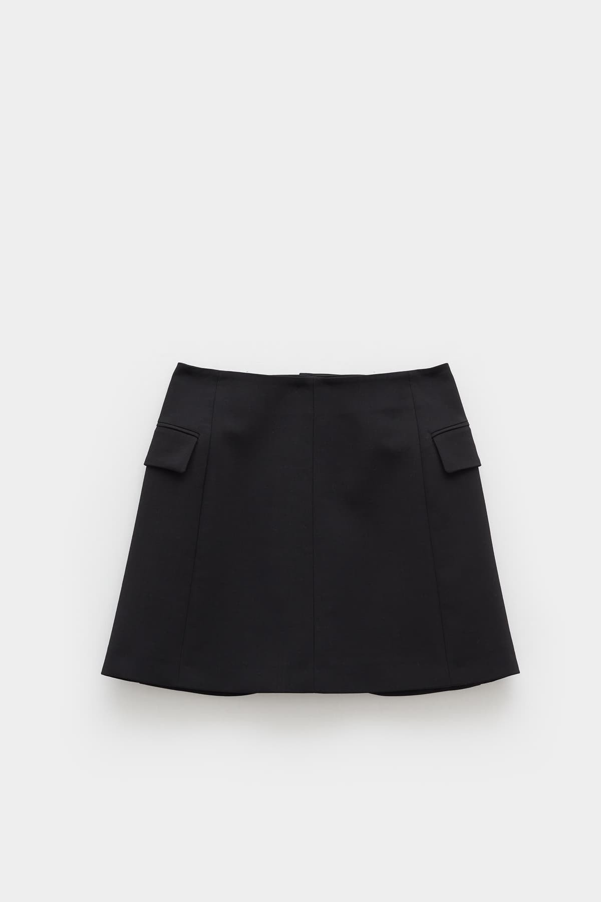 LANVIN BLACK SHORT TAILORED SKIRT IAMNUE