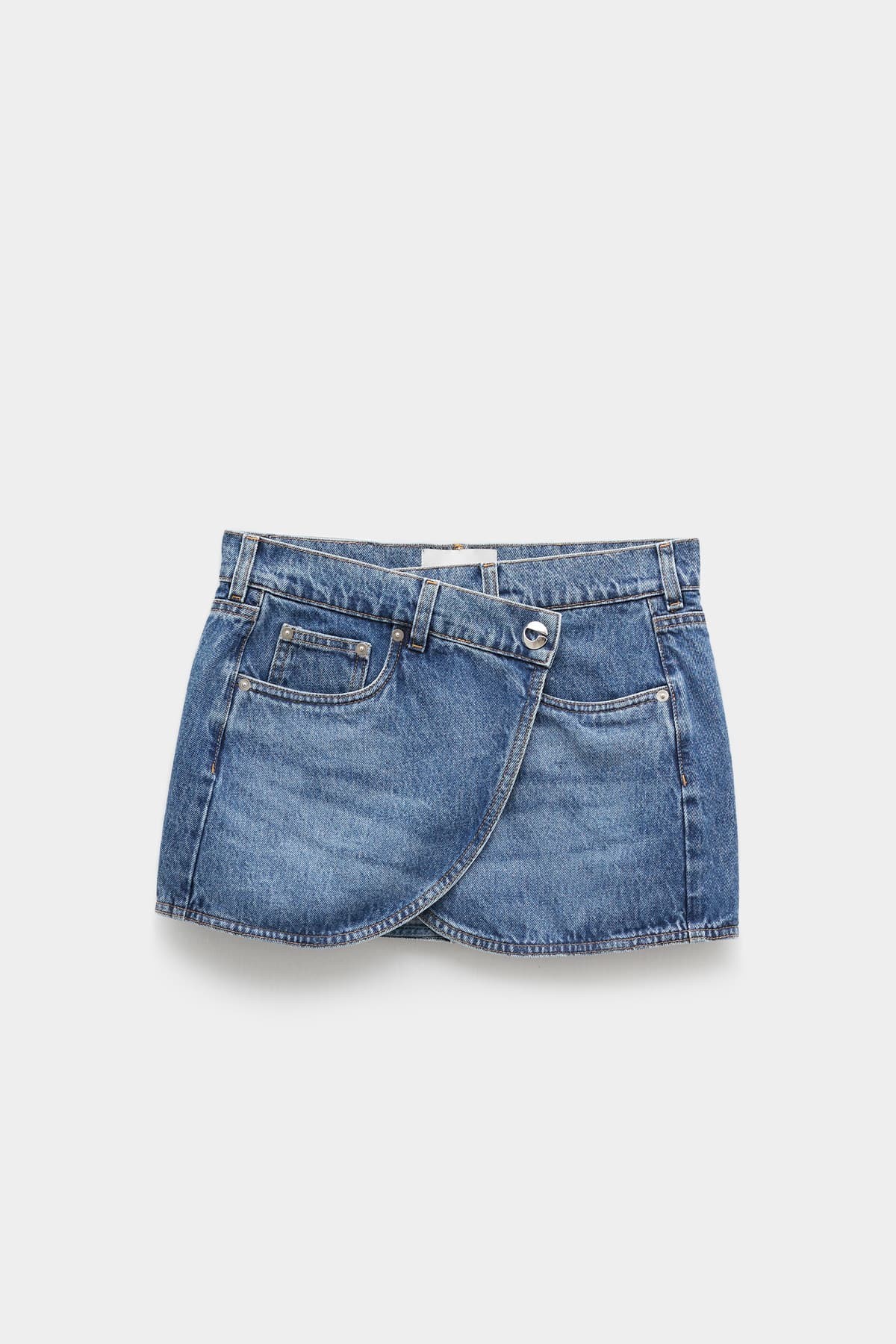 COPERNI WASHED BLUE DENIM MINI SKIRT IAMNUE