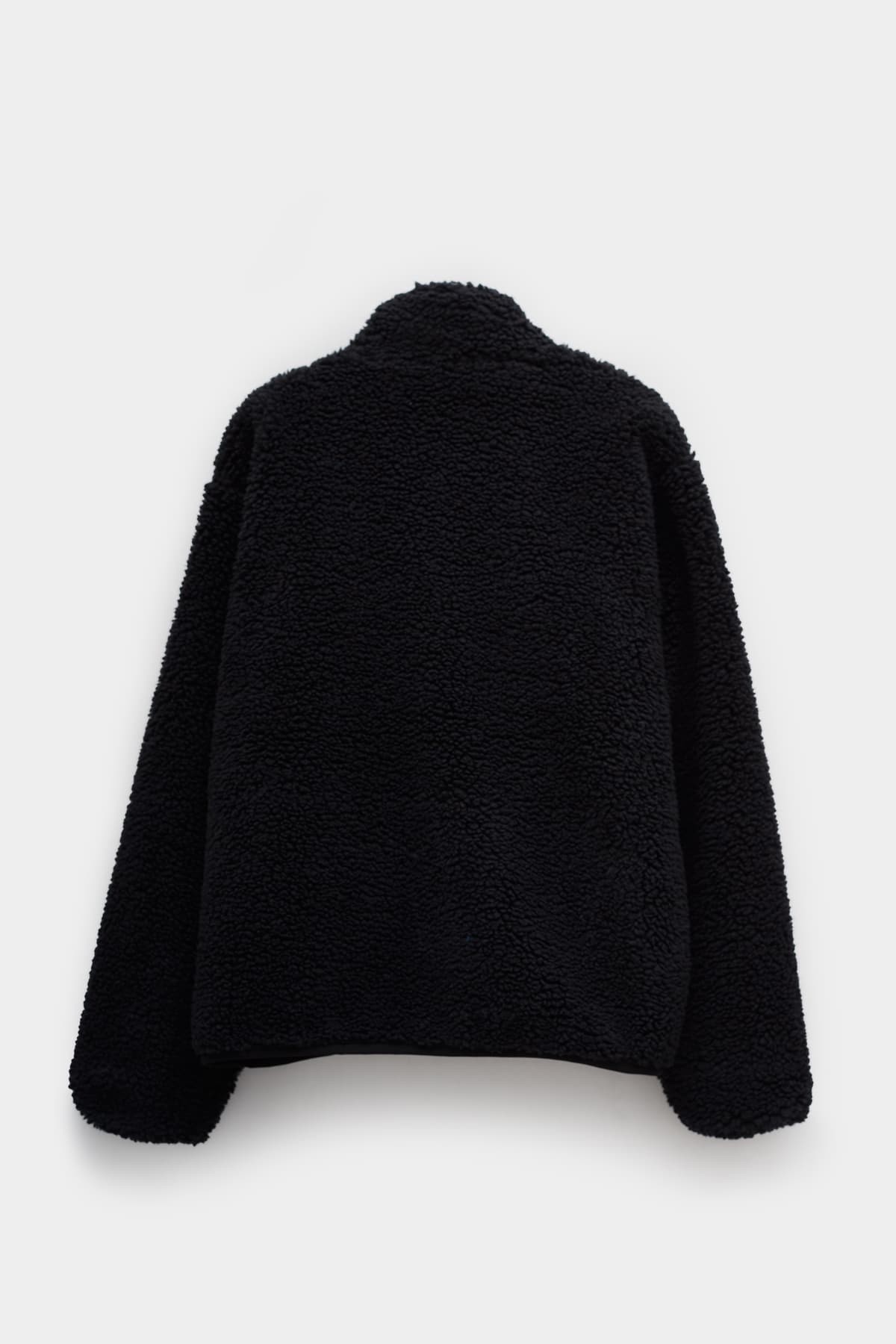 STUSSY BLACK SHERPA REVERSIBLE JACKET IAMNUE
