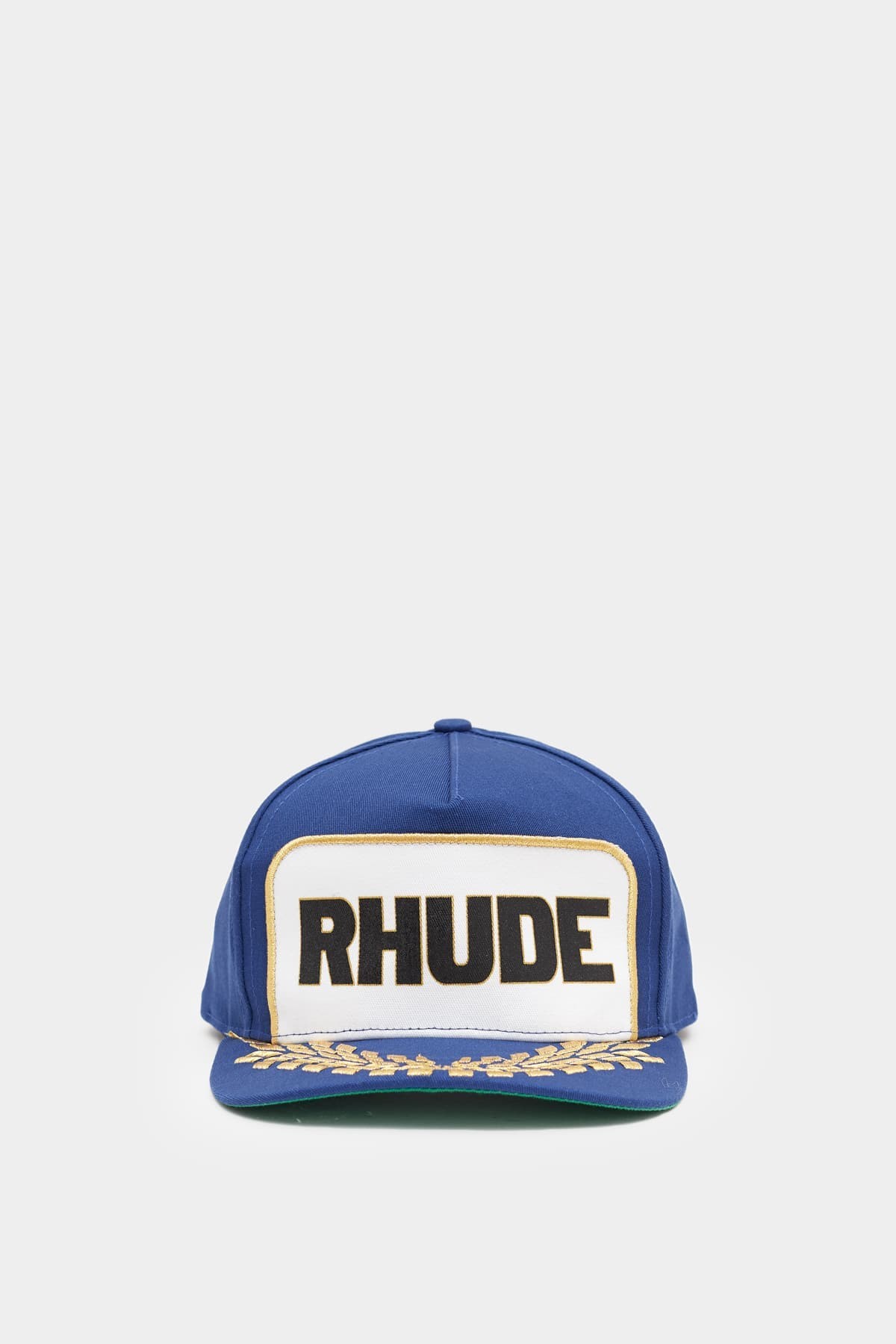 RHUDE BLUE FORMULA PANEL HAT IAMNUE