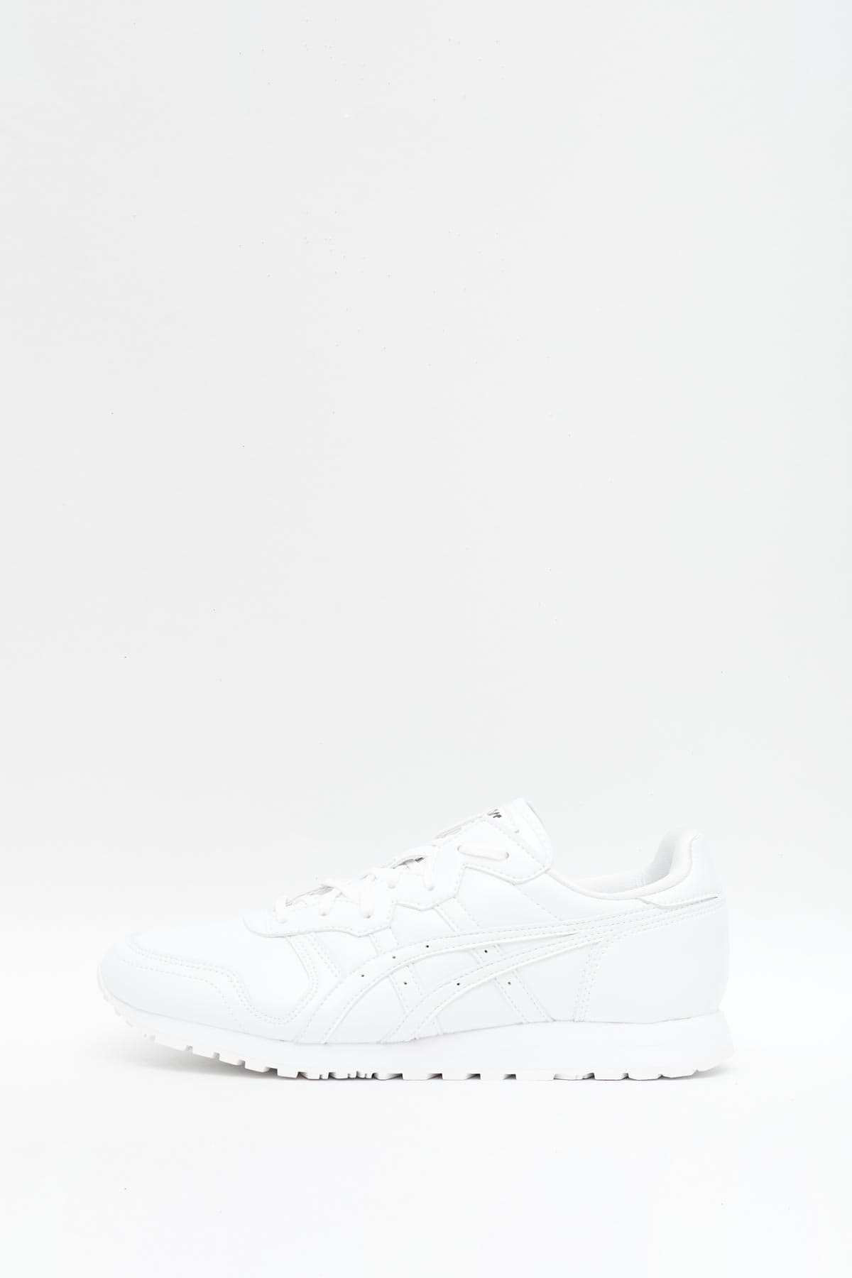 ASICS X COMME DES GARCONS SHIRT WHITE PATENT LEATHER SNEAKERS IAMNUE