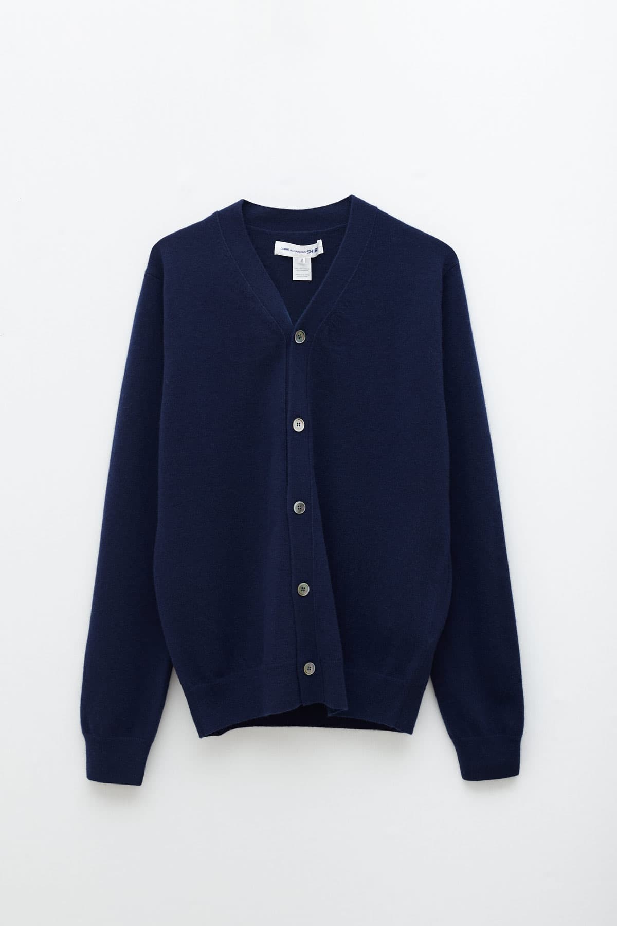 COMME DES GARCONS SHIRT FOREVER NAVY CARDIGAN IAMNUE