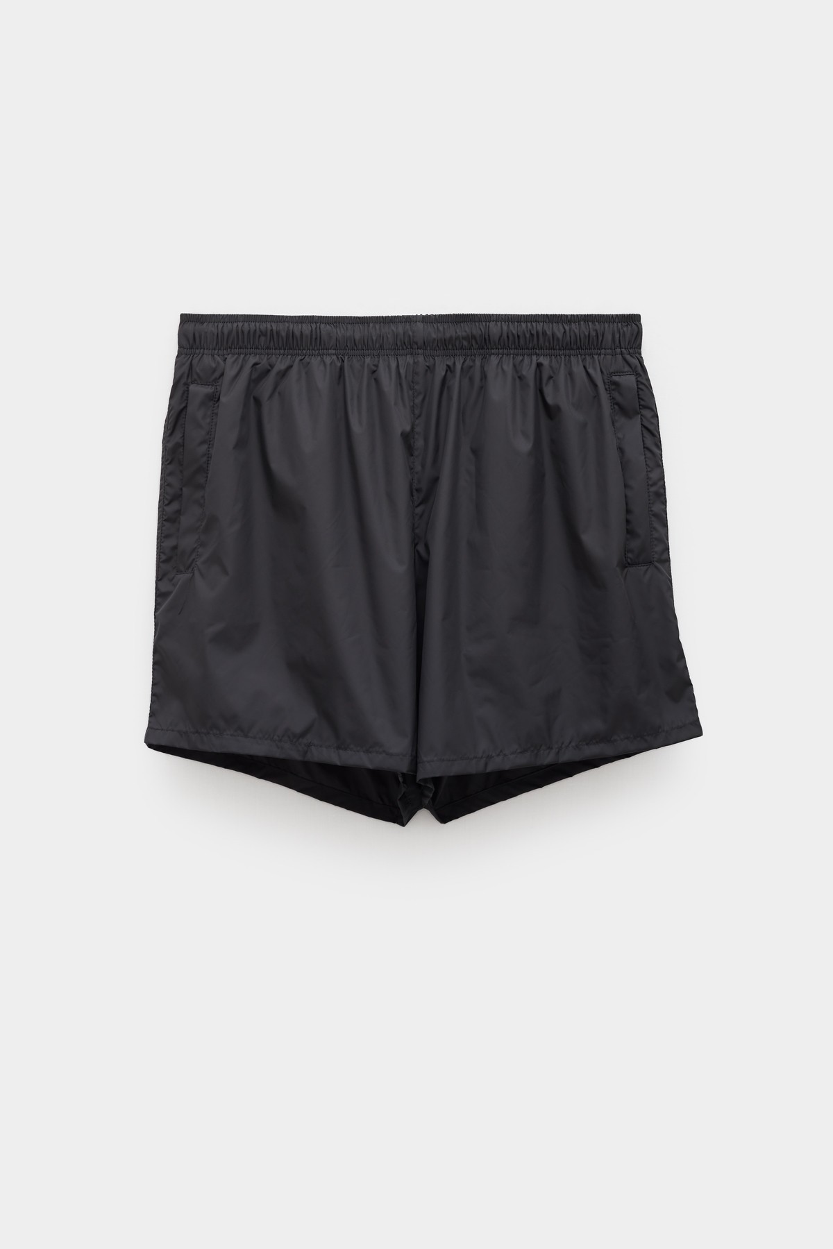 OUR LEGACY BLACK DRAPE TECH TRUNK SHORT IAMNUE