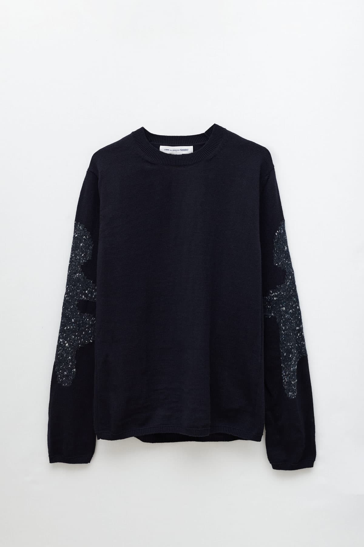 COMME DES GARCONS SHIRT NAVY SWEATER IAMNUE