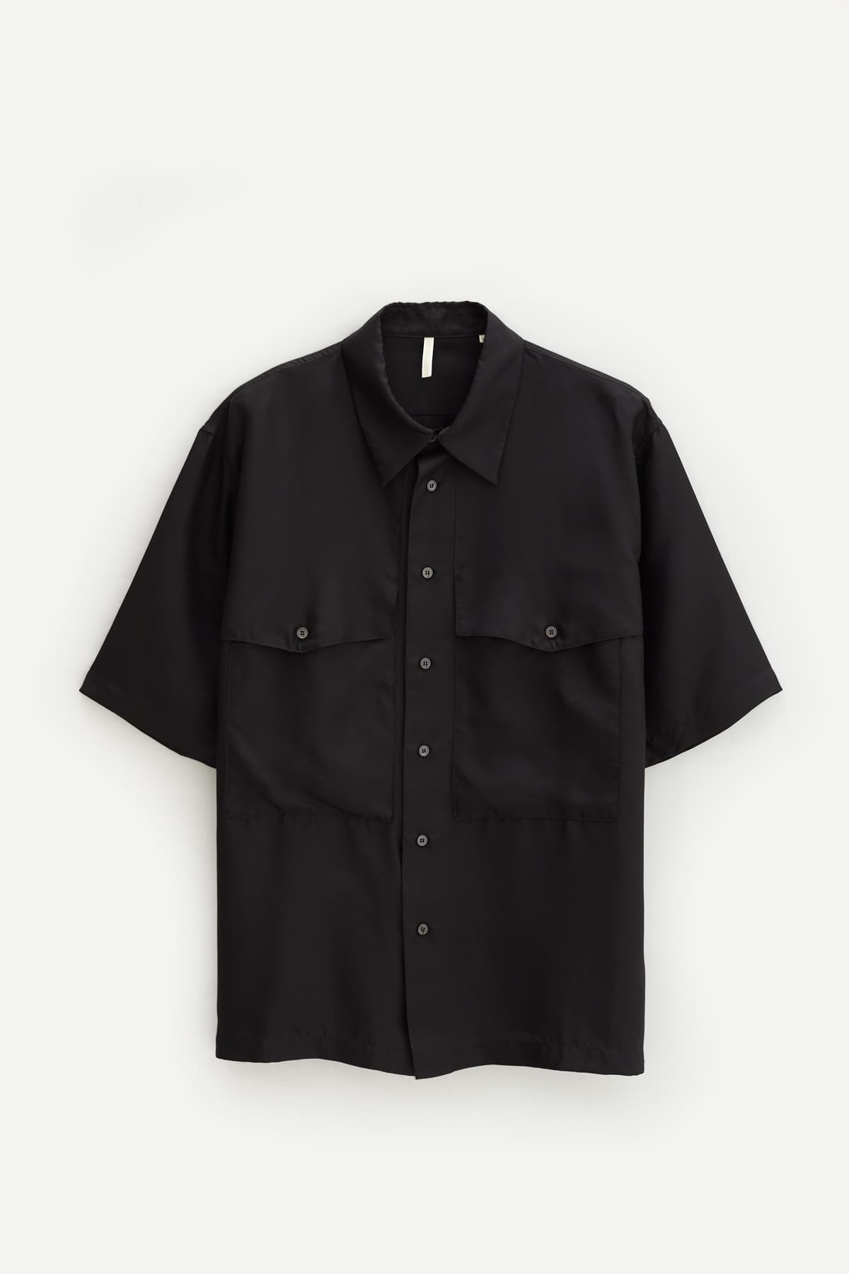 SUNFLOWER BLACK SILK SHIRT IAMNUE
