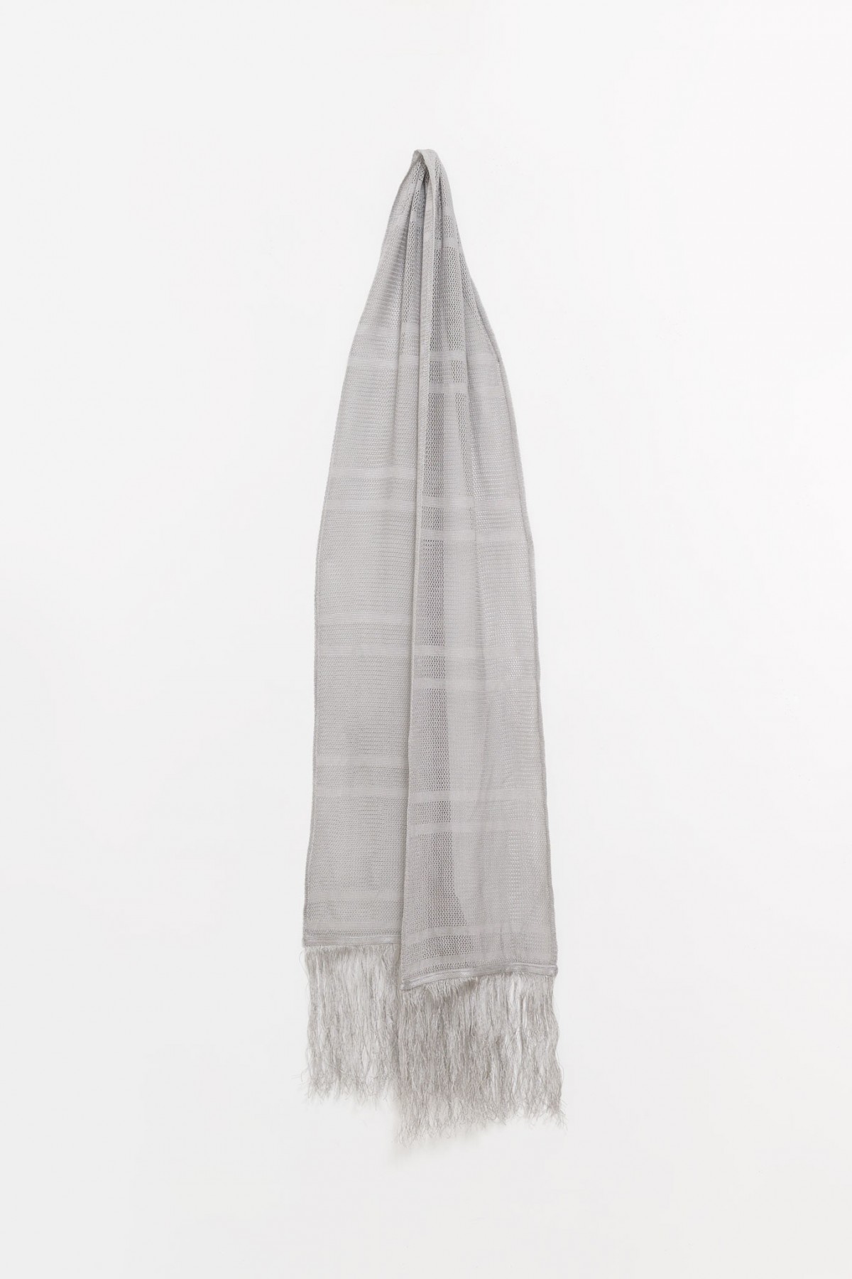 OUR LEGACY SILVER SPARKLE CROONER VISCOSE PIANO SCARF | IAMNUE