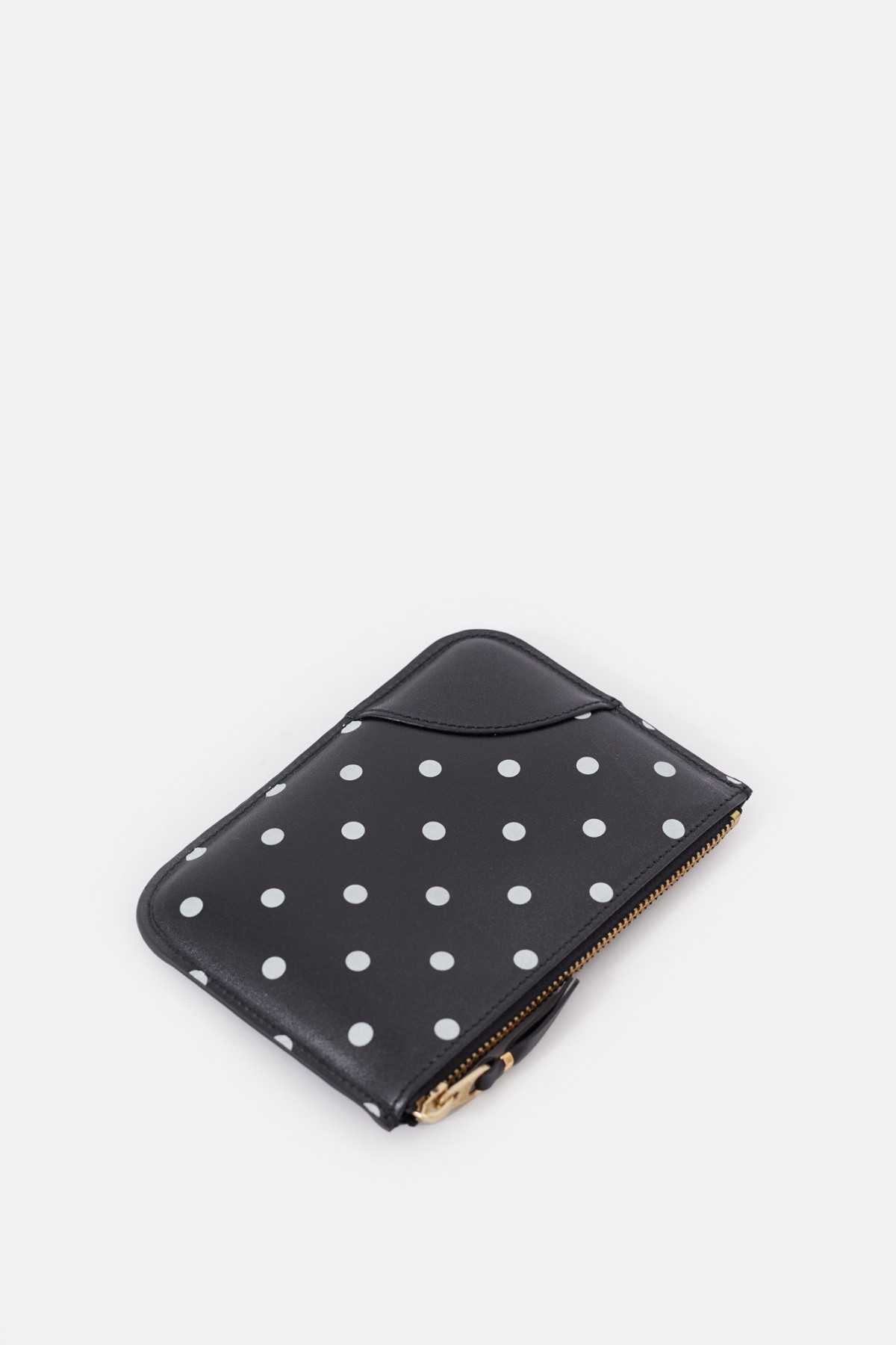 COMME DES GARCONS WALLET BLACK POLKA DOTS SA8100PD WALLET IAMNUE