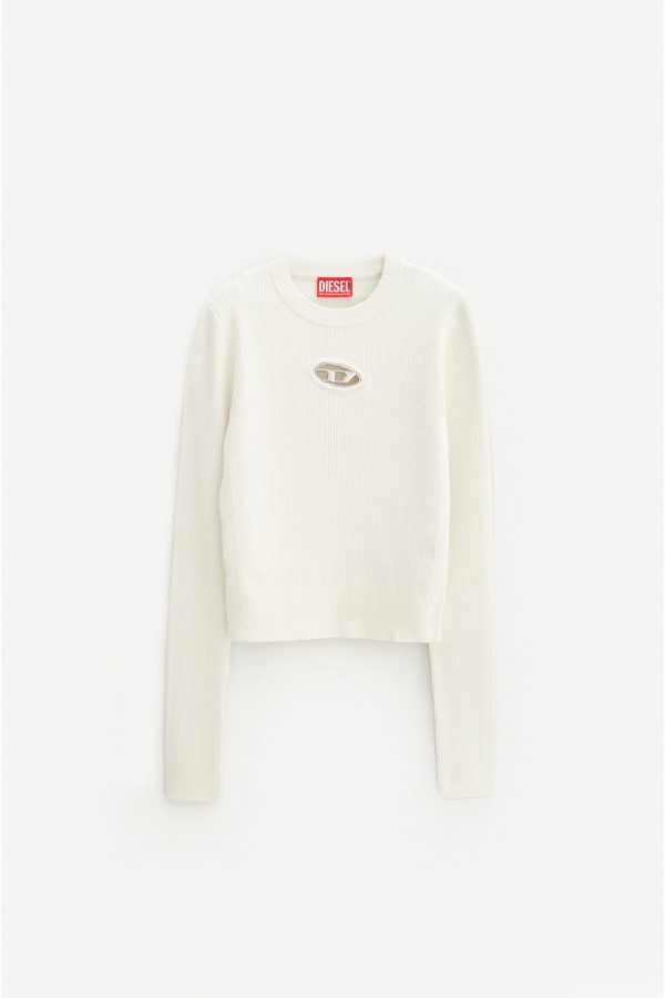 DIESEL OFF WHITE M-VALARY SWEATER IAMNUE