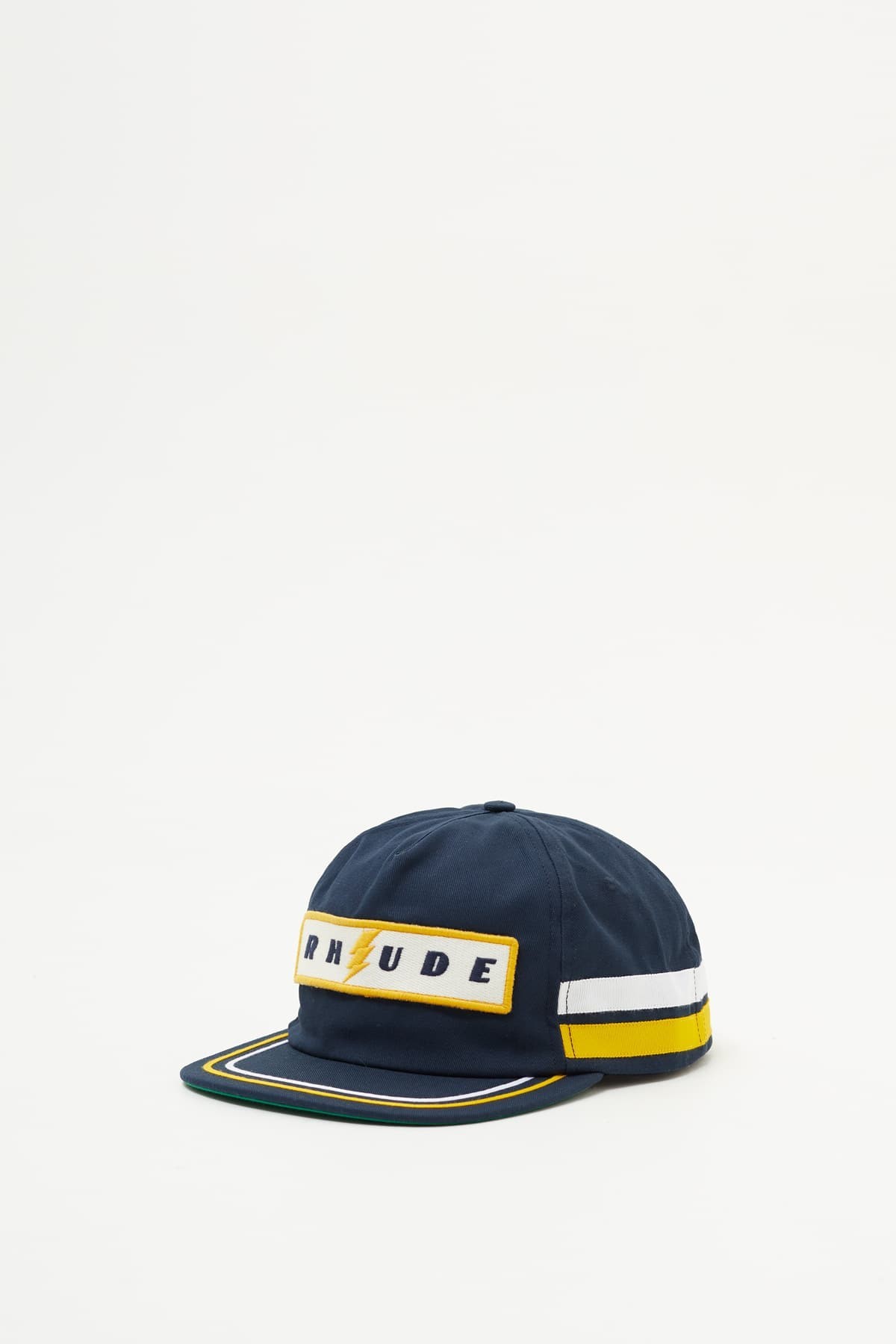 RHUDE NAVY LIGHTING PANEL HAT IAMNUE