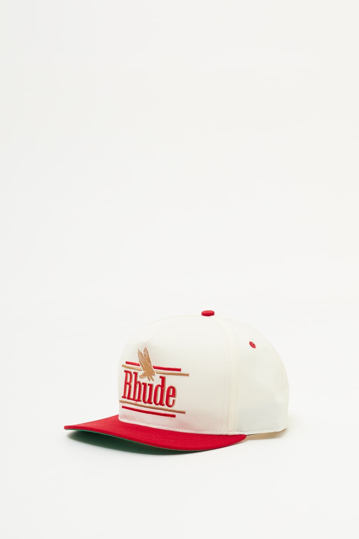 RHUDE VORY RED ROSSA STRUCTURED HAT IAMNUE